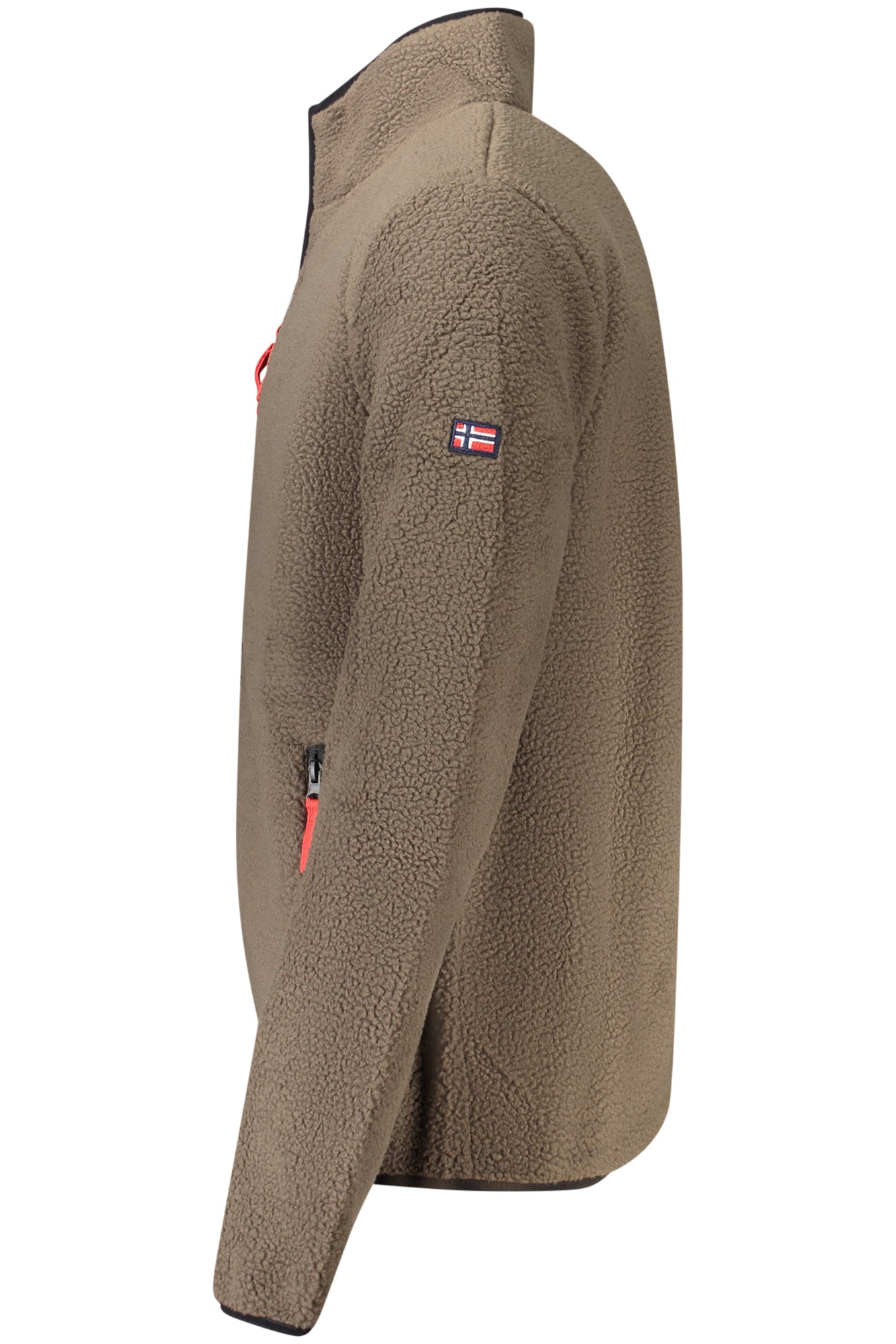 NORWAY 1963 MEN'S BROWN ZIP-UP SWEATSHIRT