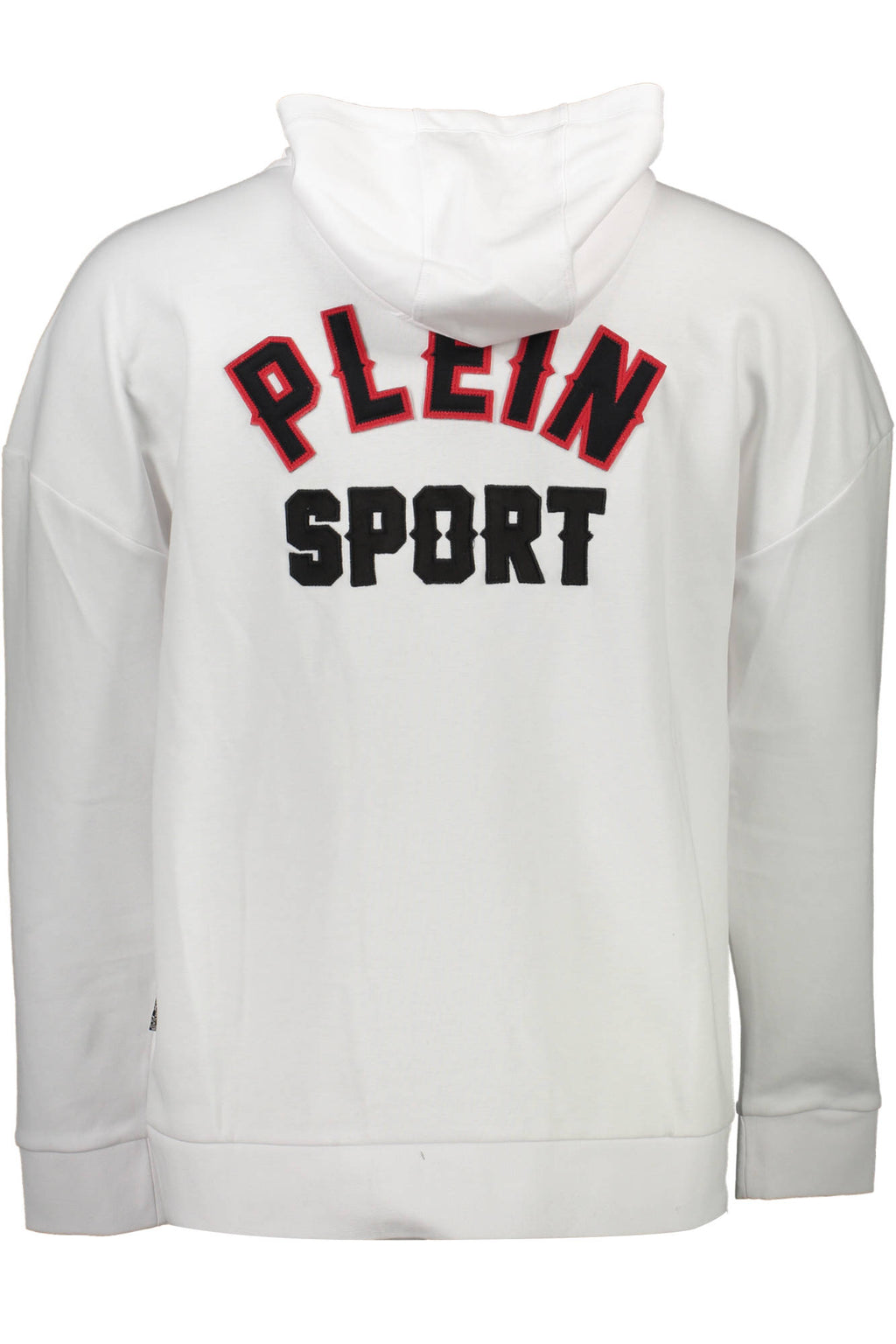 PLEIN SPORT SWEATSHIRT WITH ZIP MAN WHITE