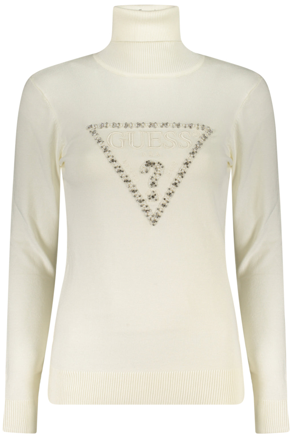 GUESS JEANS WOMEN'S WHITE SWEATER