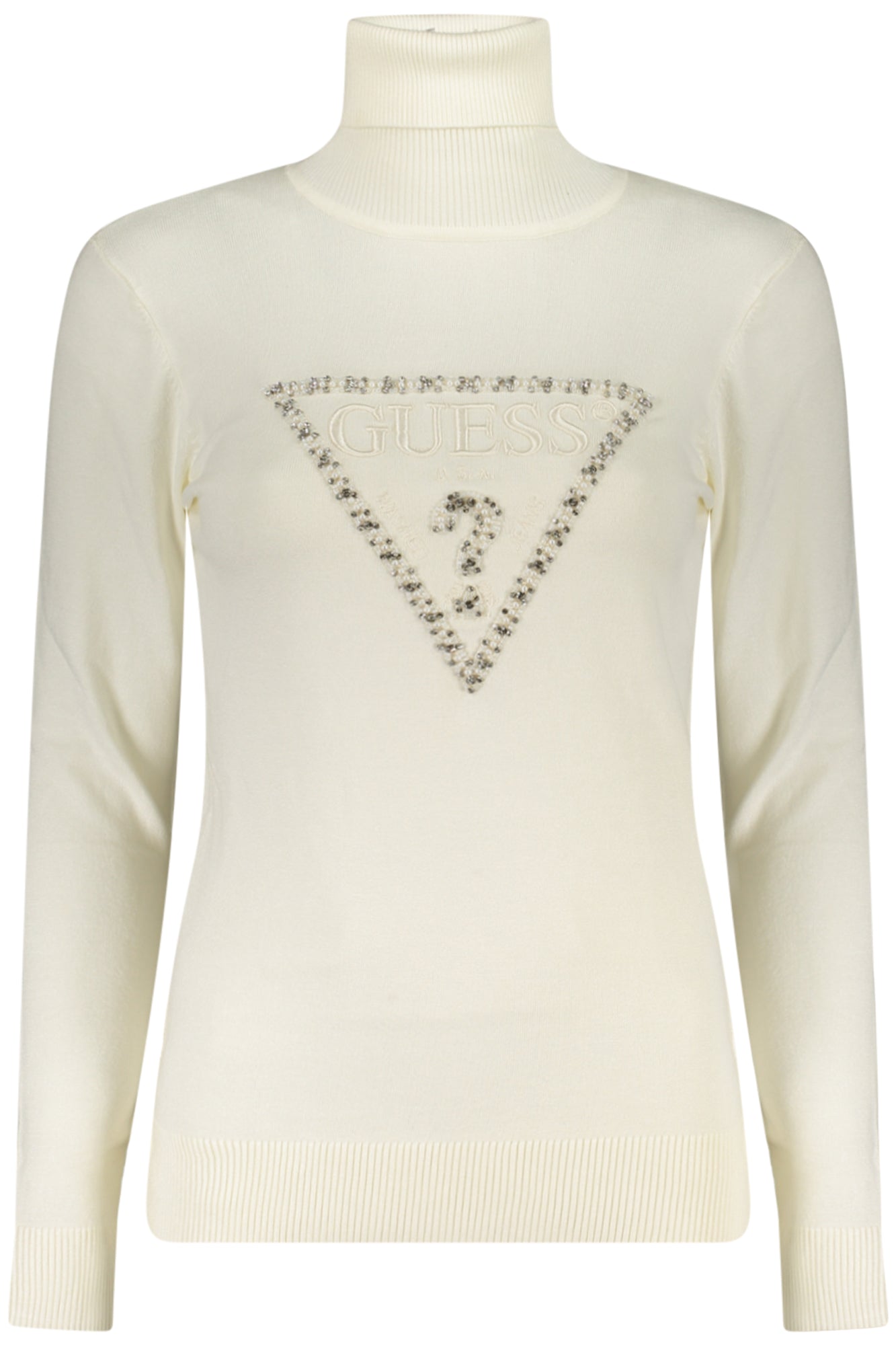 GUESS JEANS WOMEN'S WHITE SWEATER