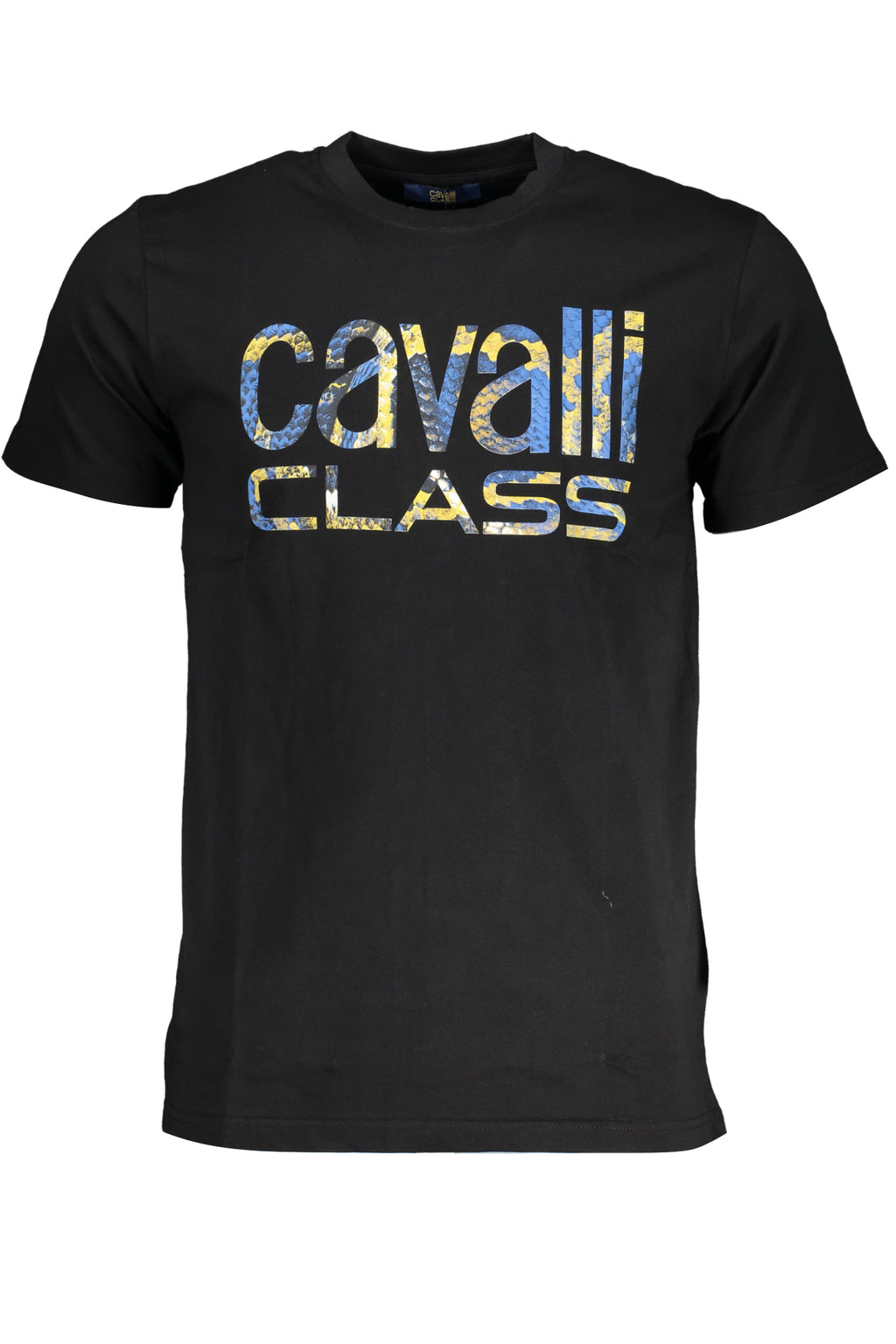 CAVALLI CLASS MEN'S SHORT SLEEVE T-SHIRT BLACK