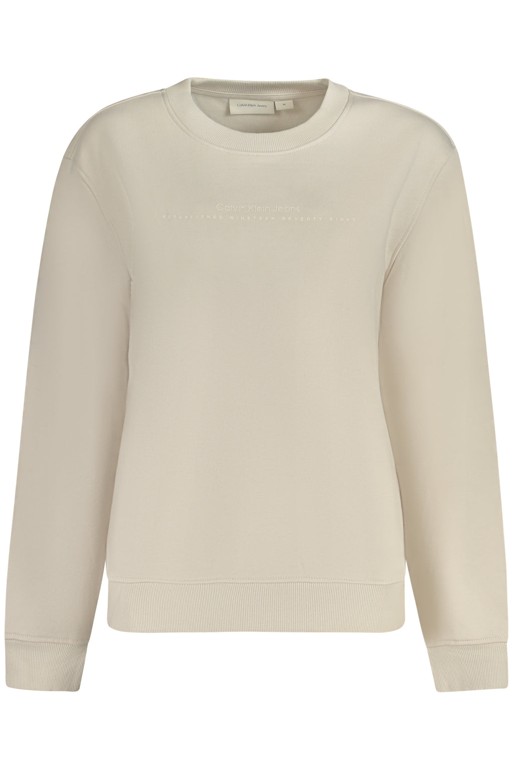CALVIN KLEIN WOMEN'S ZIPLESS SWEATSHIRT BEIGE