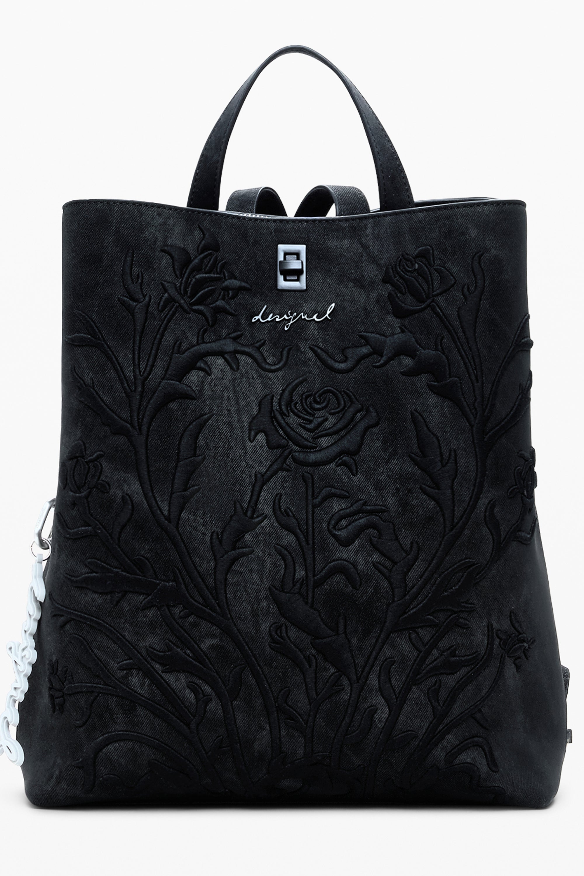 DESIGUAL WOMEN'S BLACK BACKPACK