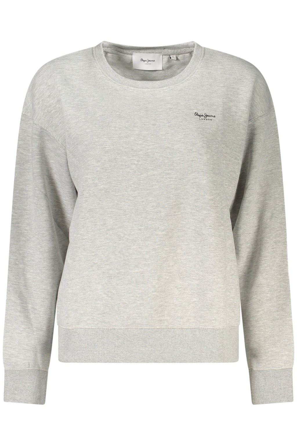 PEPE JEANS WOMEN'S GRAY ZIP-UP SWEATSHIRT
