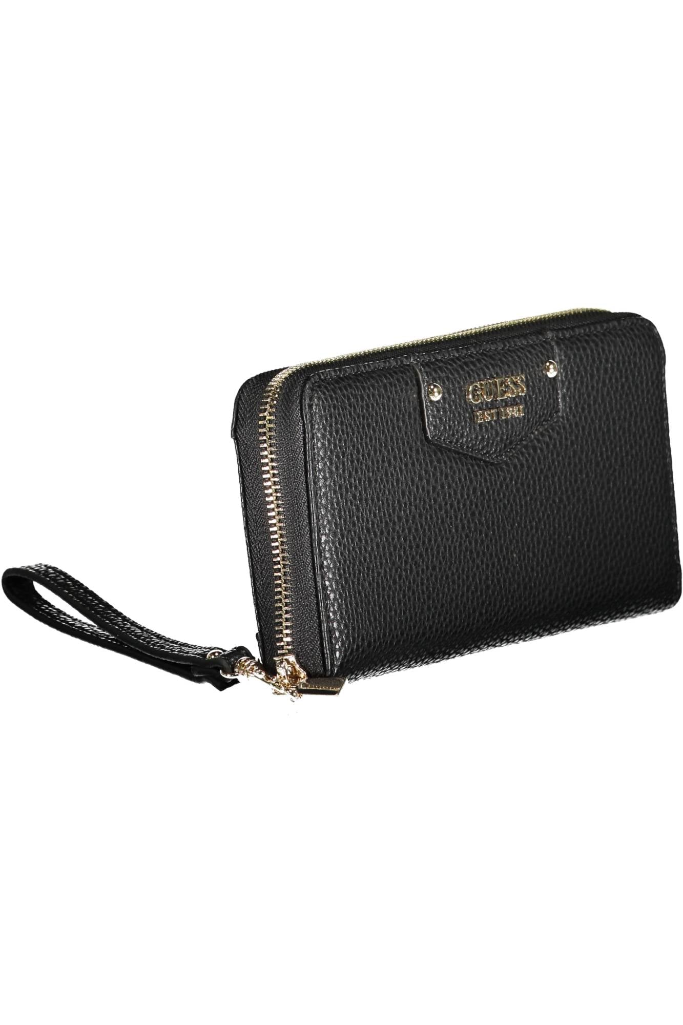 GUESS JEANS WOMEN'S WALLET BLACK