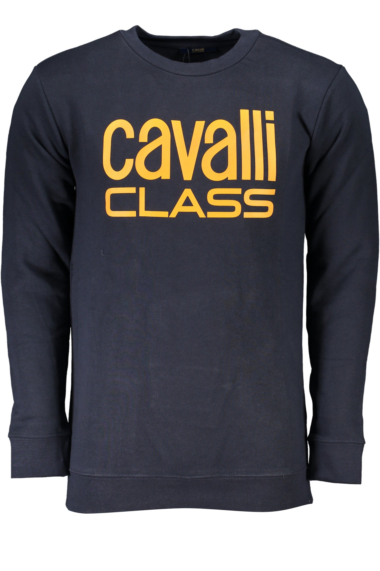 CAVALLI CLASS MEN'S BLUE ZIPLESS SWEATSHIRT