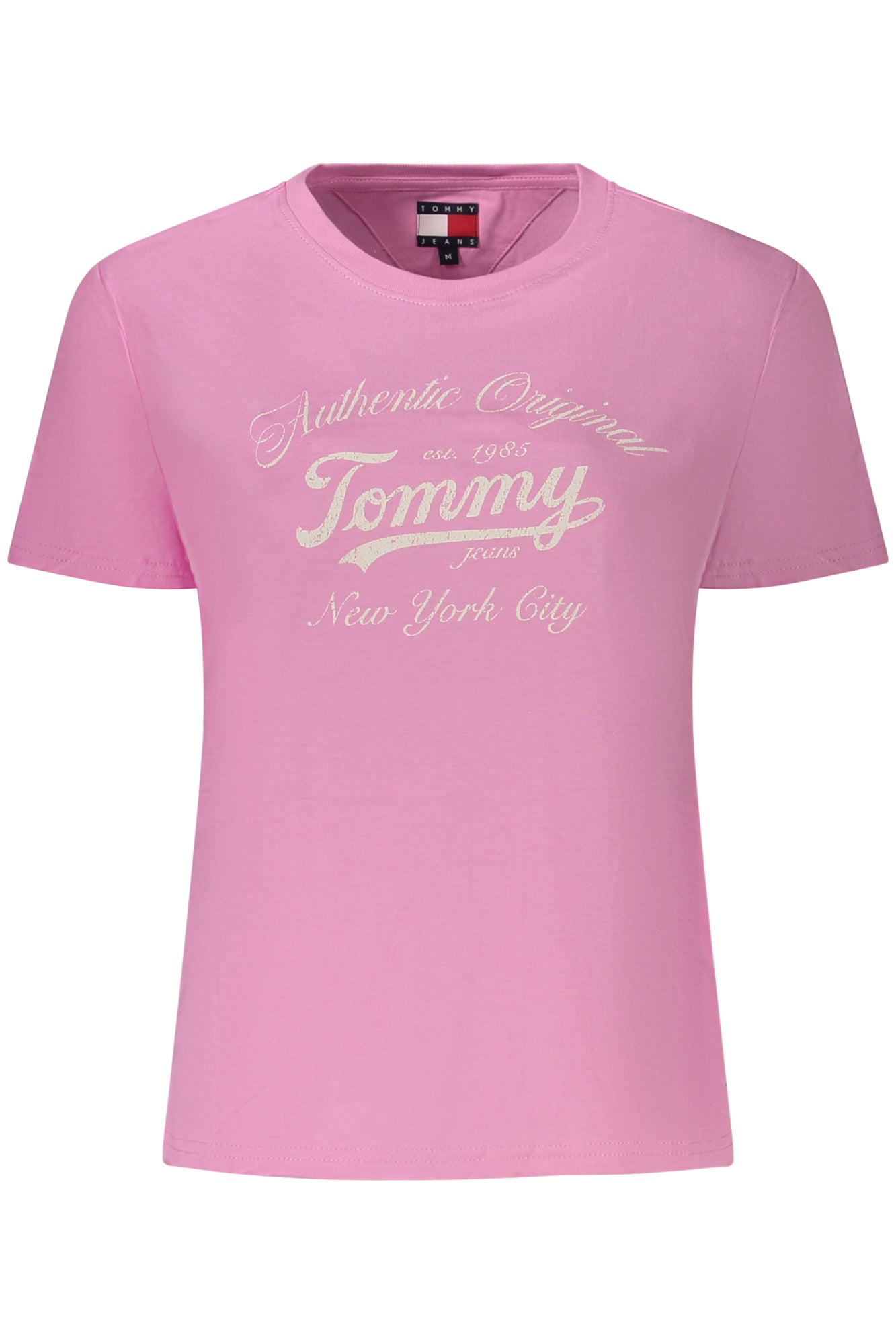 TOMMY HILFIGER WOMEN'S PINK SHORT-SLEEVE T-SHIRT