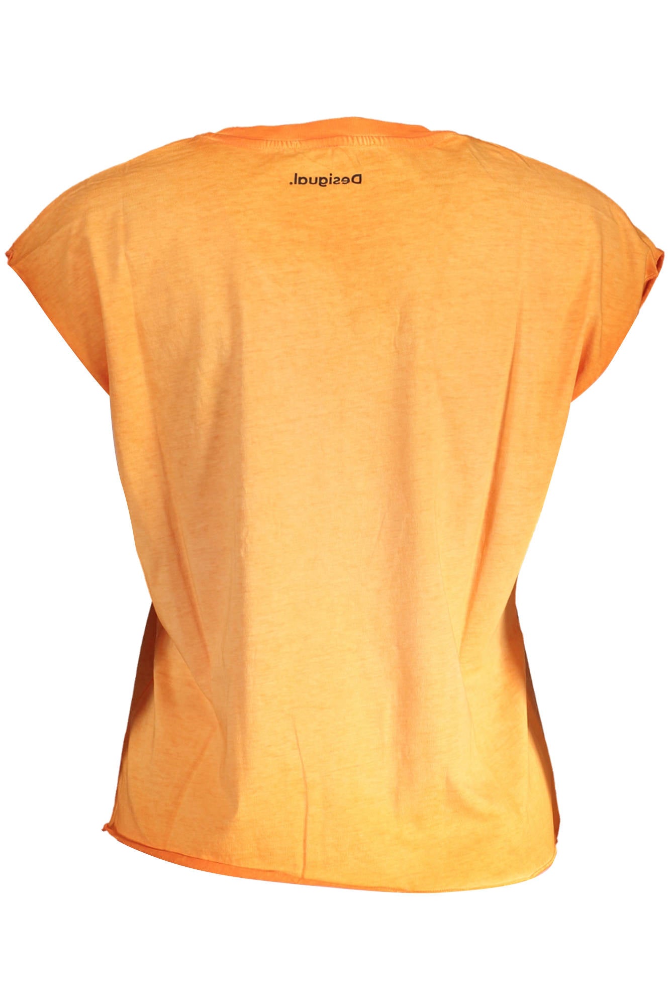 DESIGUAL WOMEN'S SHORT SLEEVE T-SHIRT ORANGE