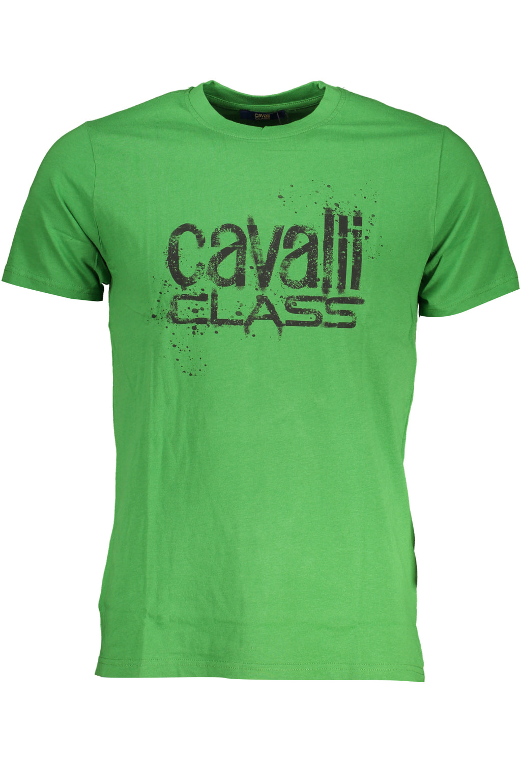 CAVALLI CLASS GREEN MEN'S SHORT SLEEVED T-SHIRT