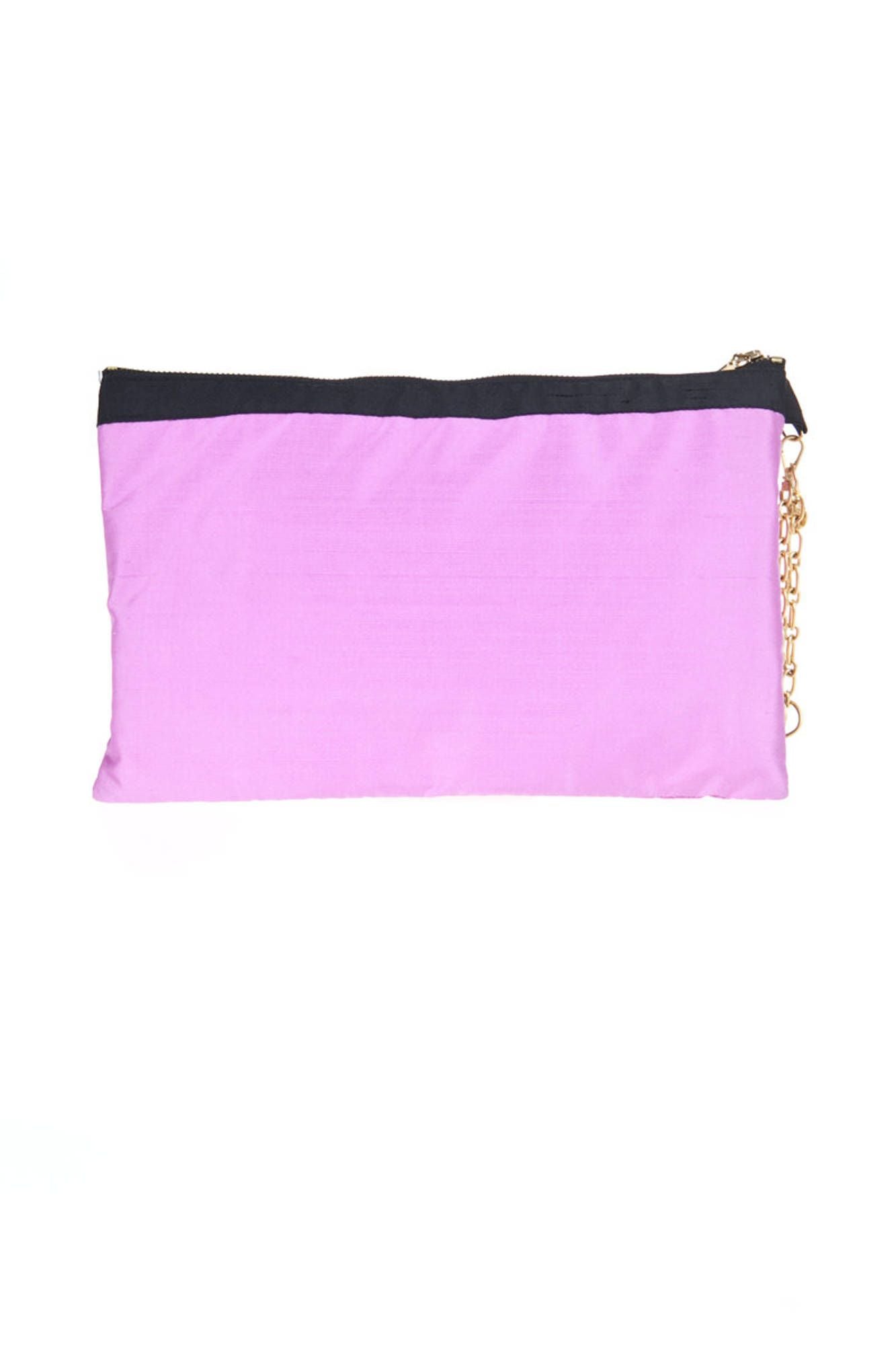 PATRIZIA PEPE PURPLE WOMAN CLUTCH