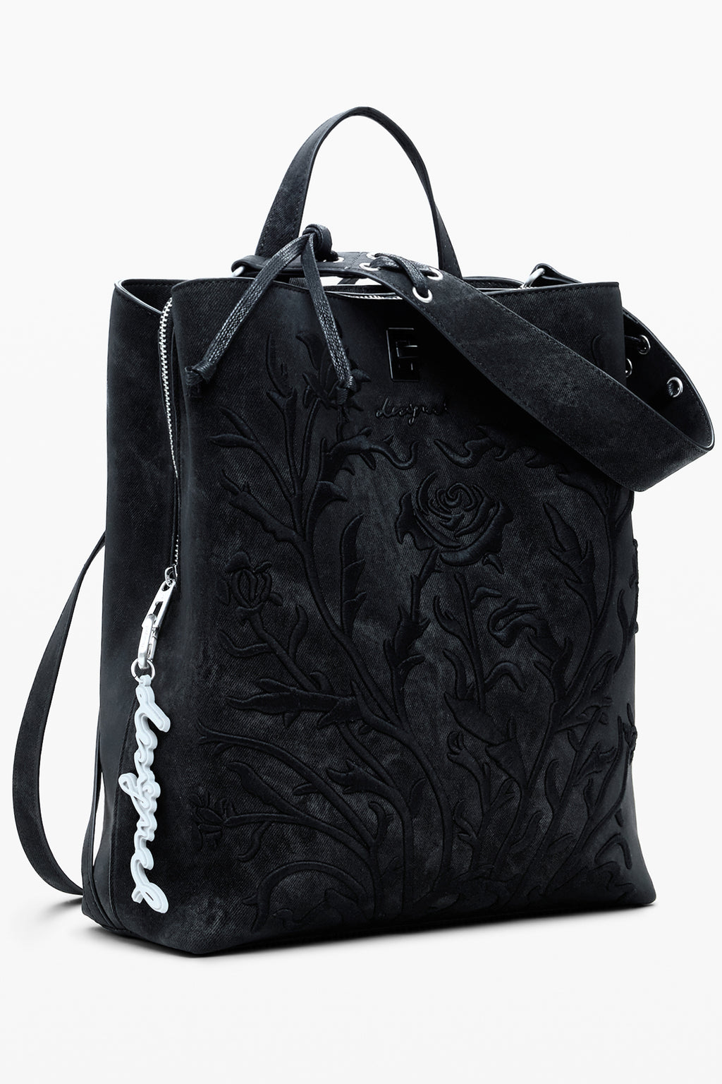 DESIGUAL WOMEN'S BLACK BACKPACK