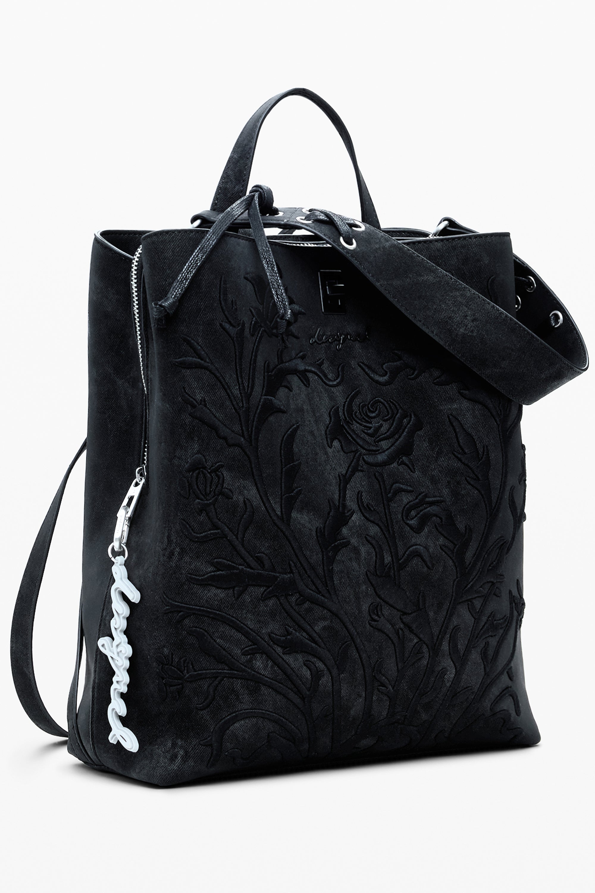 DESIGUAL WOMEN'S BLACK BACKPACK
