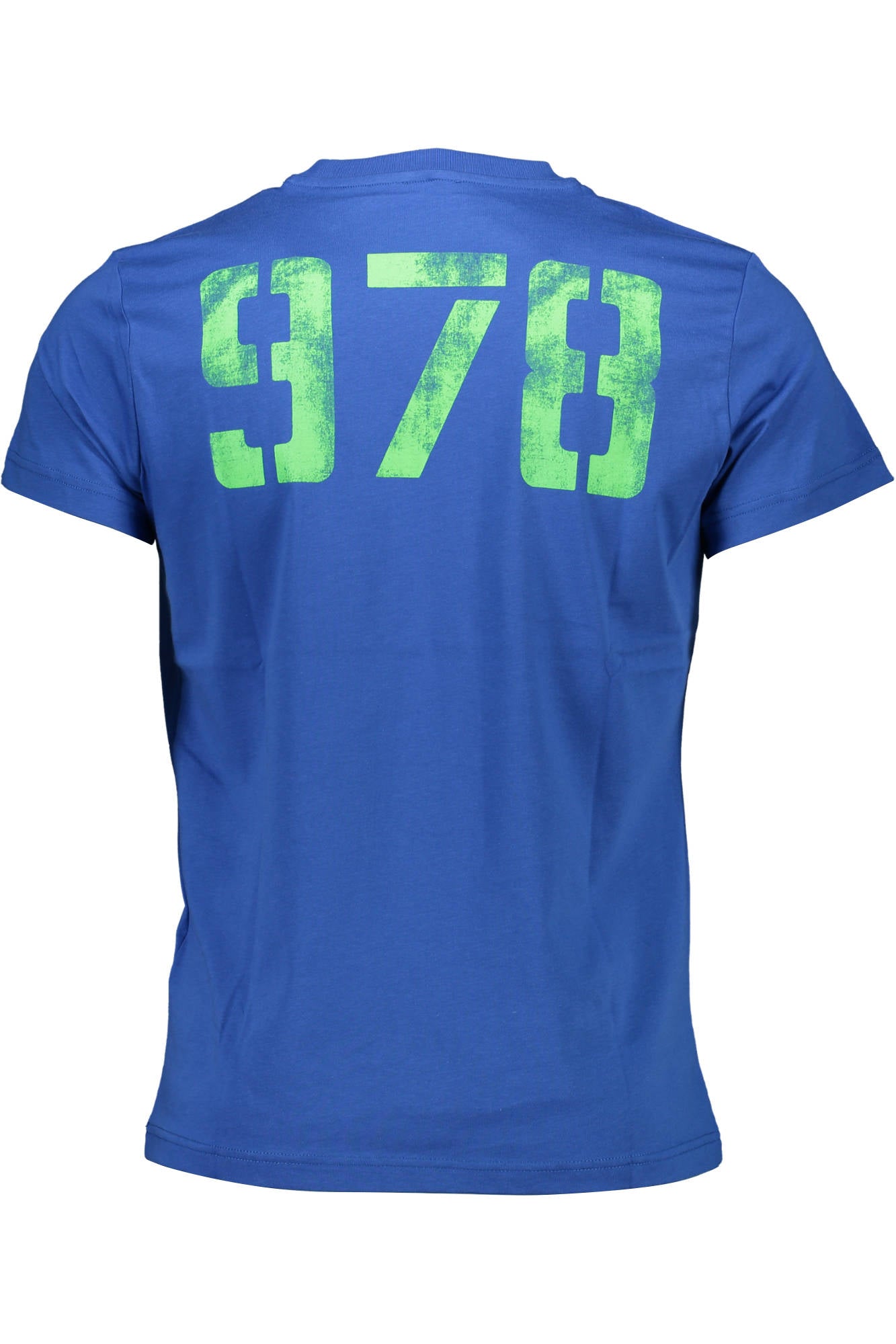 DIESEL MEN'S SHORT SLEEVE T-SHIRT BLUE