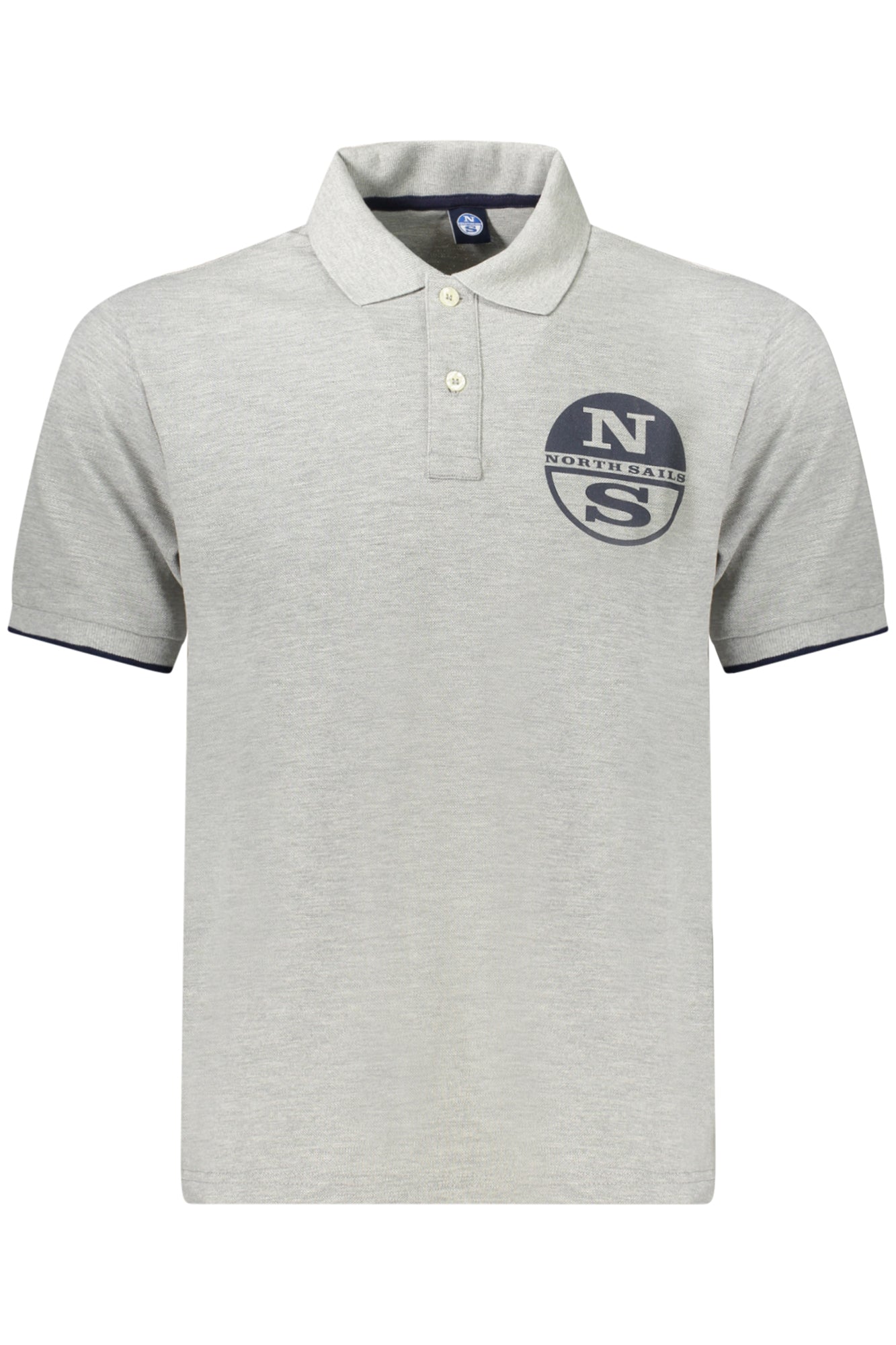 NORTH SAILS MEN'S SHORT SLEEVE POLO GREY