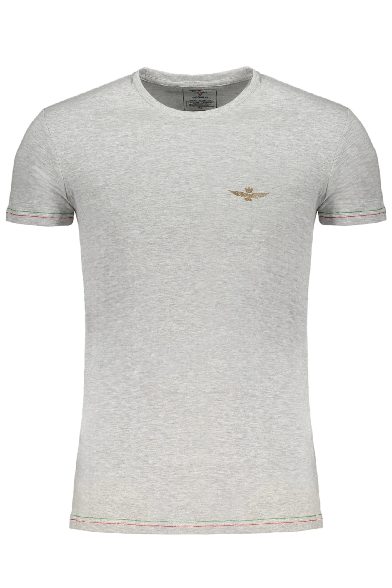 ERONAUTICA MILITARE MEN'S GRAY SHORT SLEEVE T-SHIRT