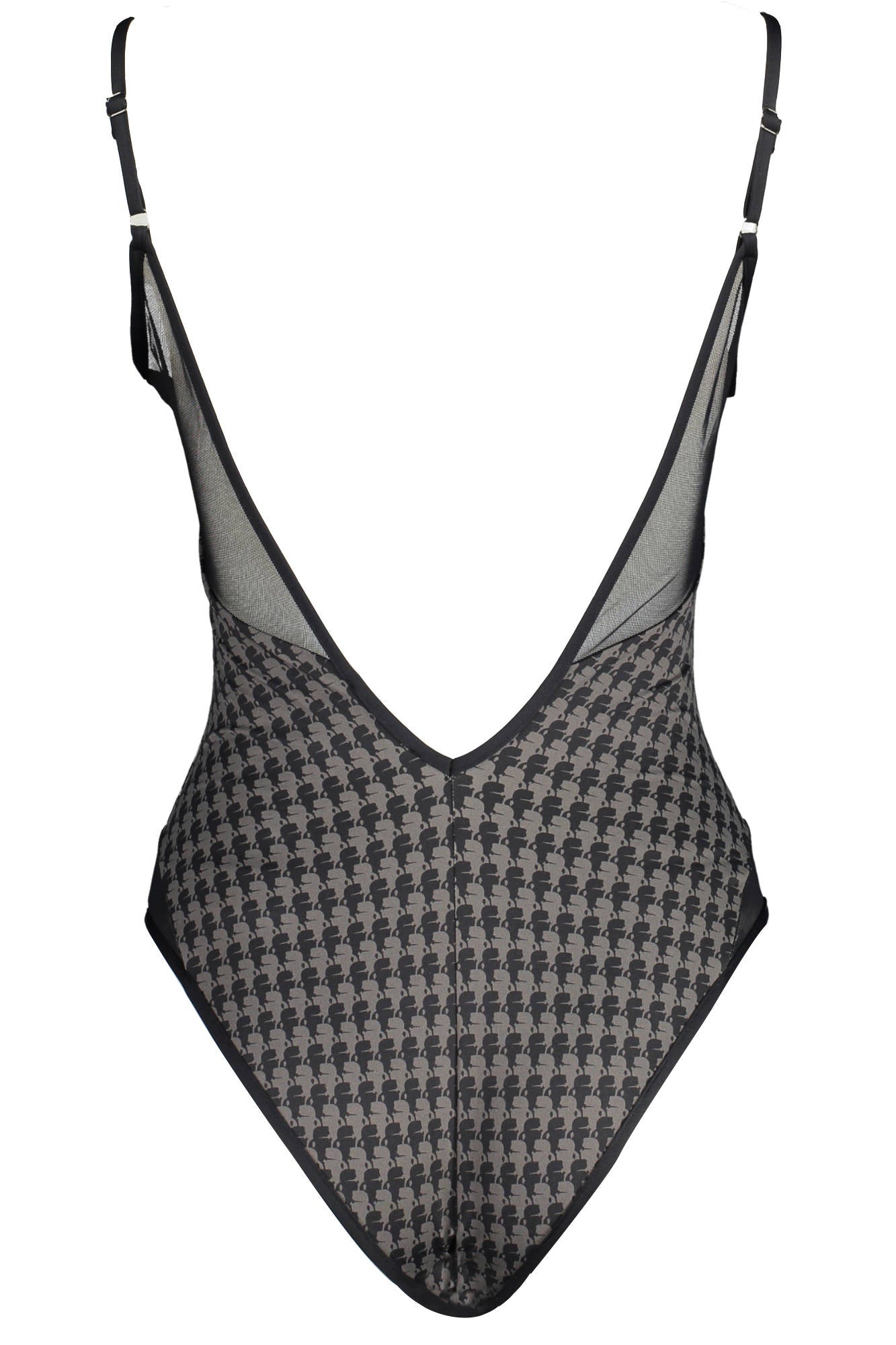 KARL LAGERFELD BEACHWEAR WOMEN'S ONE-PIECE SWIMSUIT BLACK