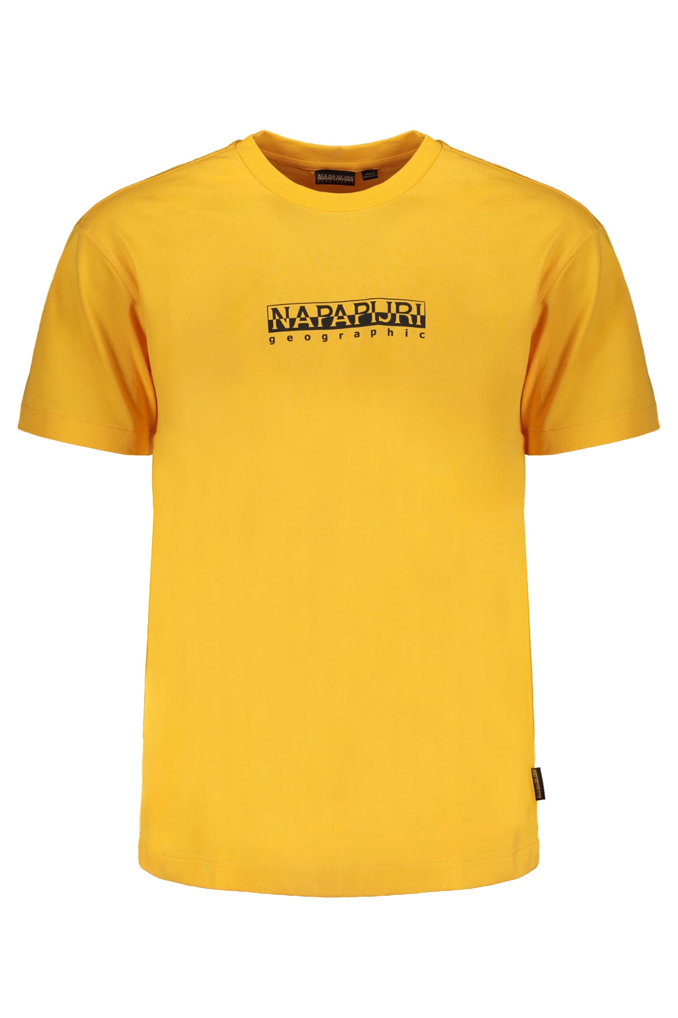 NAPAPIJRI MEN'S ORANGE SHORT SLEEVE T-SHIRT