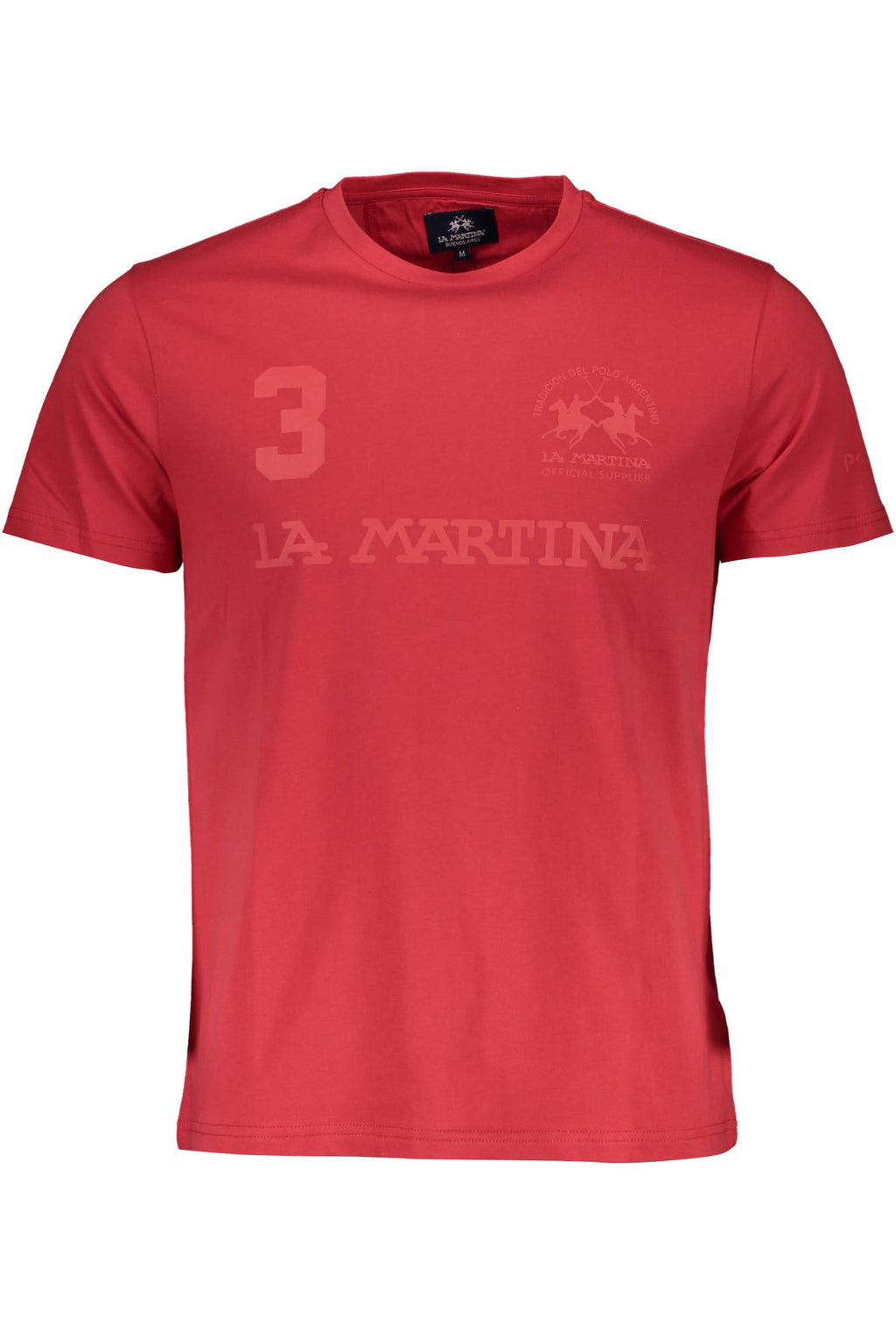 LA MARTINA MEN'S SHORT SLEEVE T-SHIRT RED