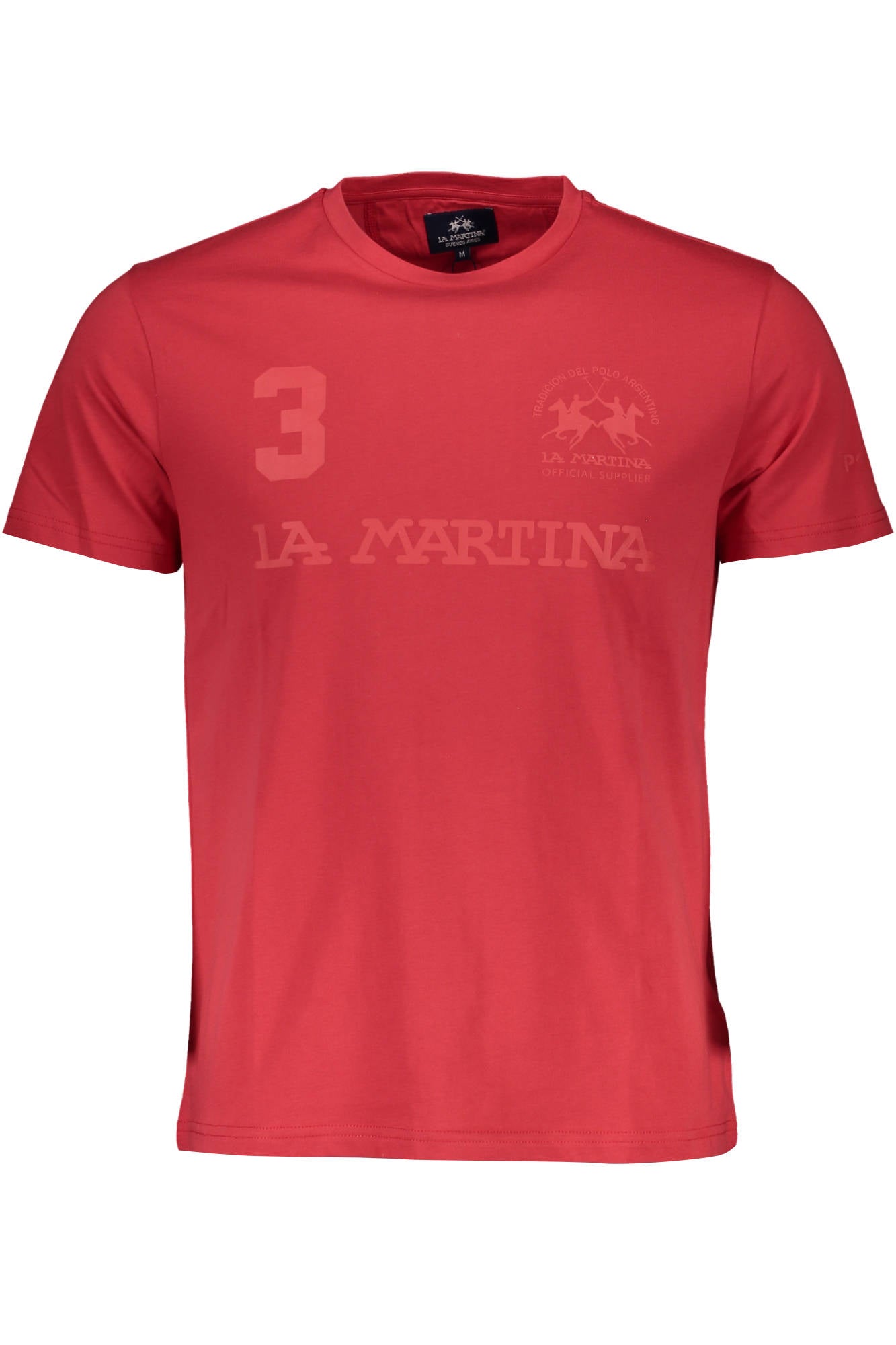 LA MARTINA MEN'S SHORT SLEEVE T-SHIRT RED