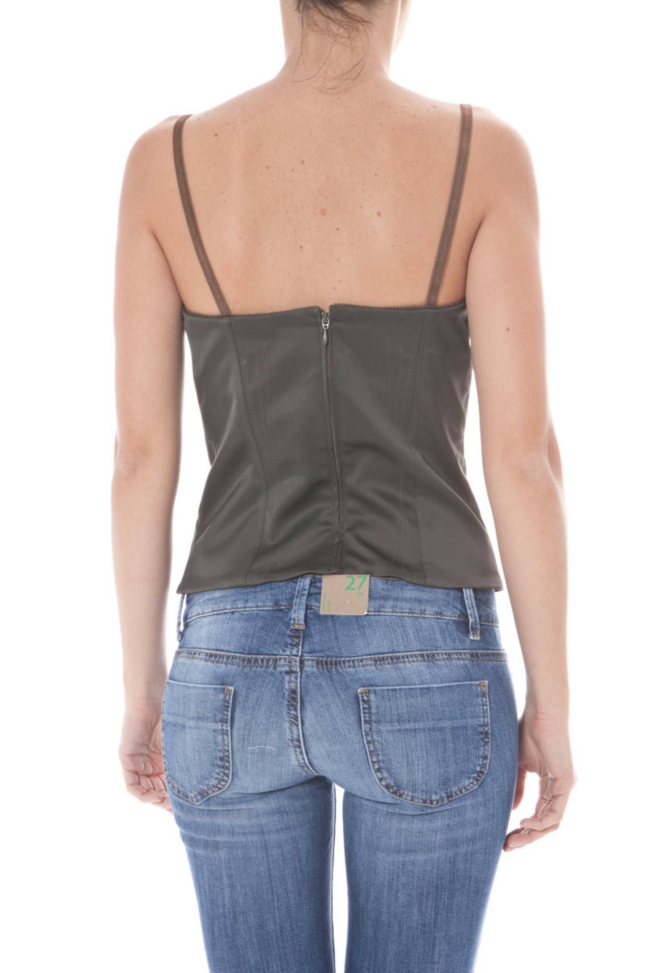 JOHN GALLIANO GREEN WOMEN'S TOP