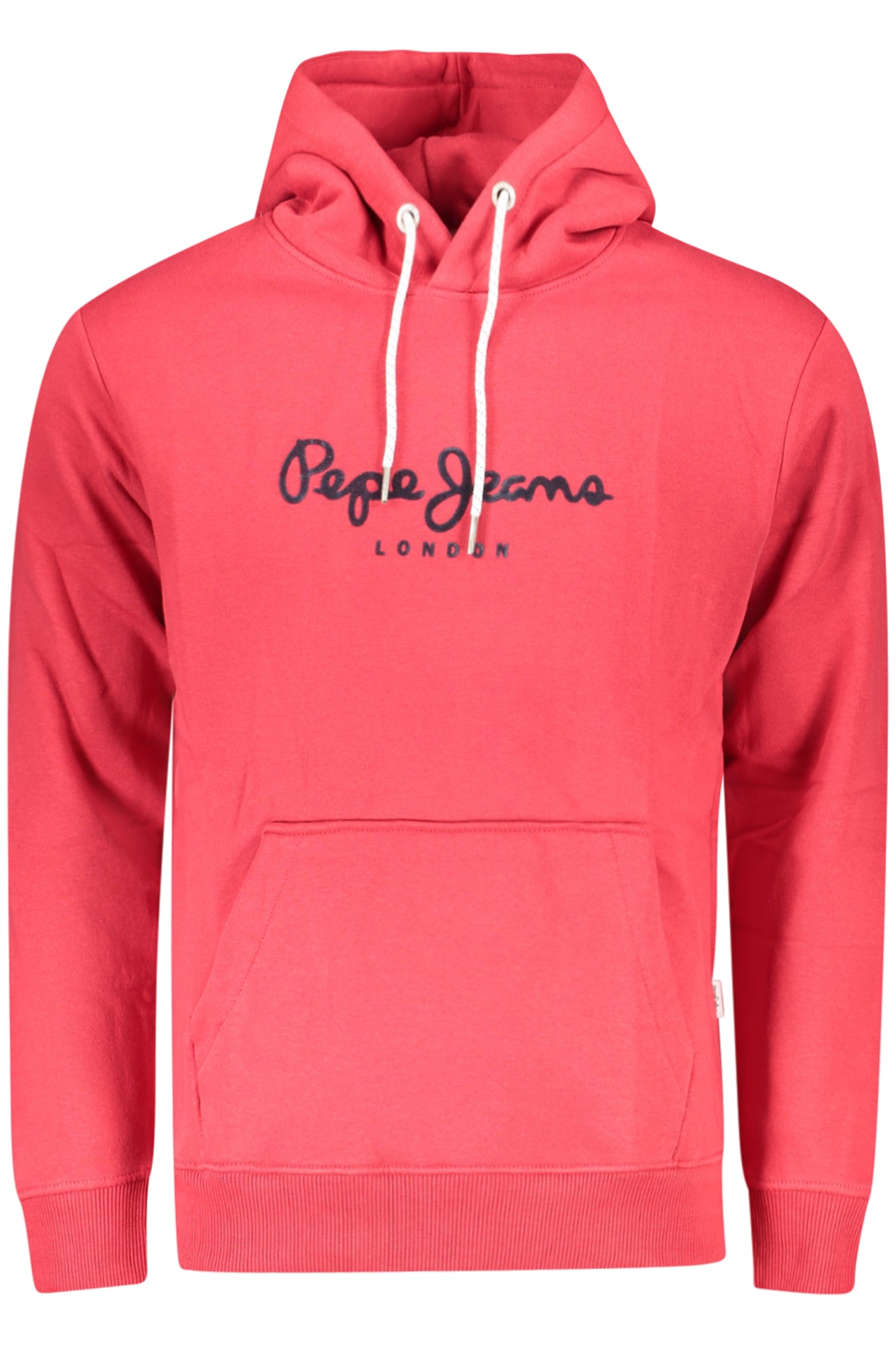 PEPE JEANS MEN'S RED ZIP-UP SWEATSHIRT