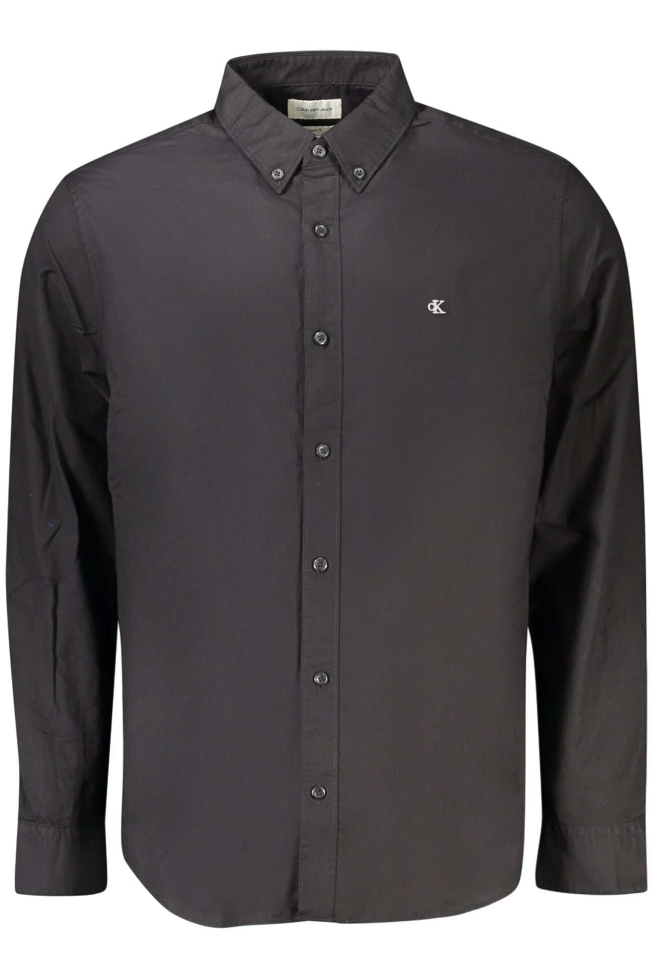 CALVIN KLEIN MEN'S LONG-SLEEVED SHIRT BLACK