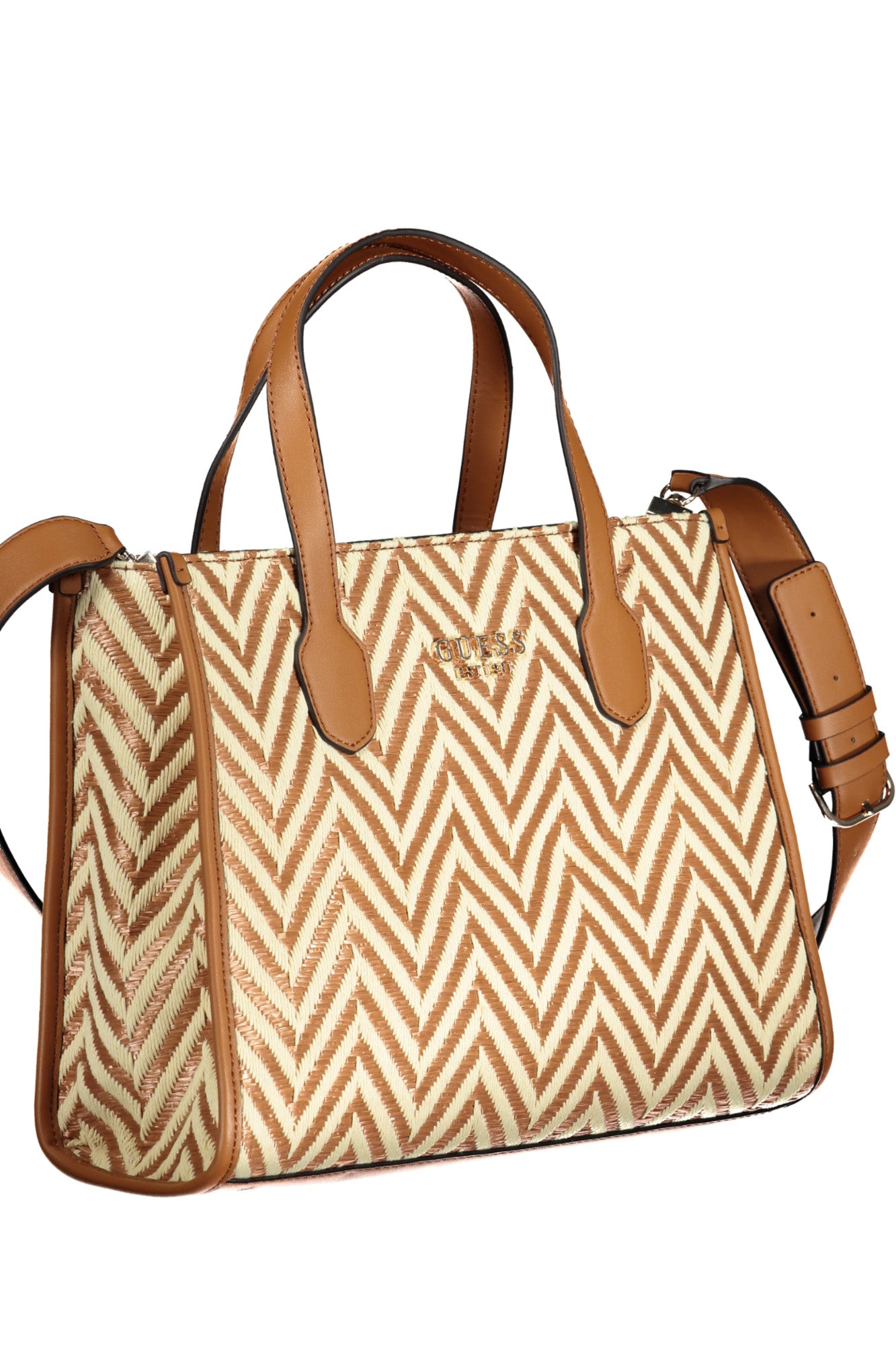 GUESS JEANS BROWN WOMEN'S BAG