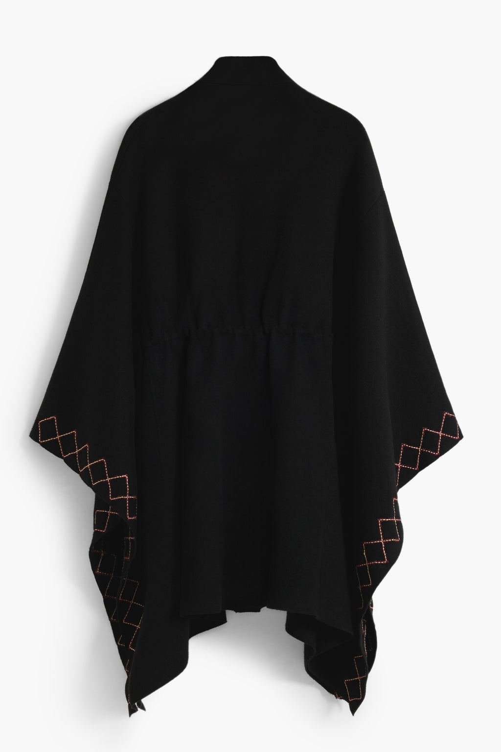 DESIGUAL WOMEN'S BLACK PONCHO