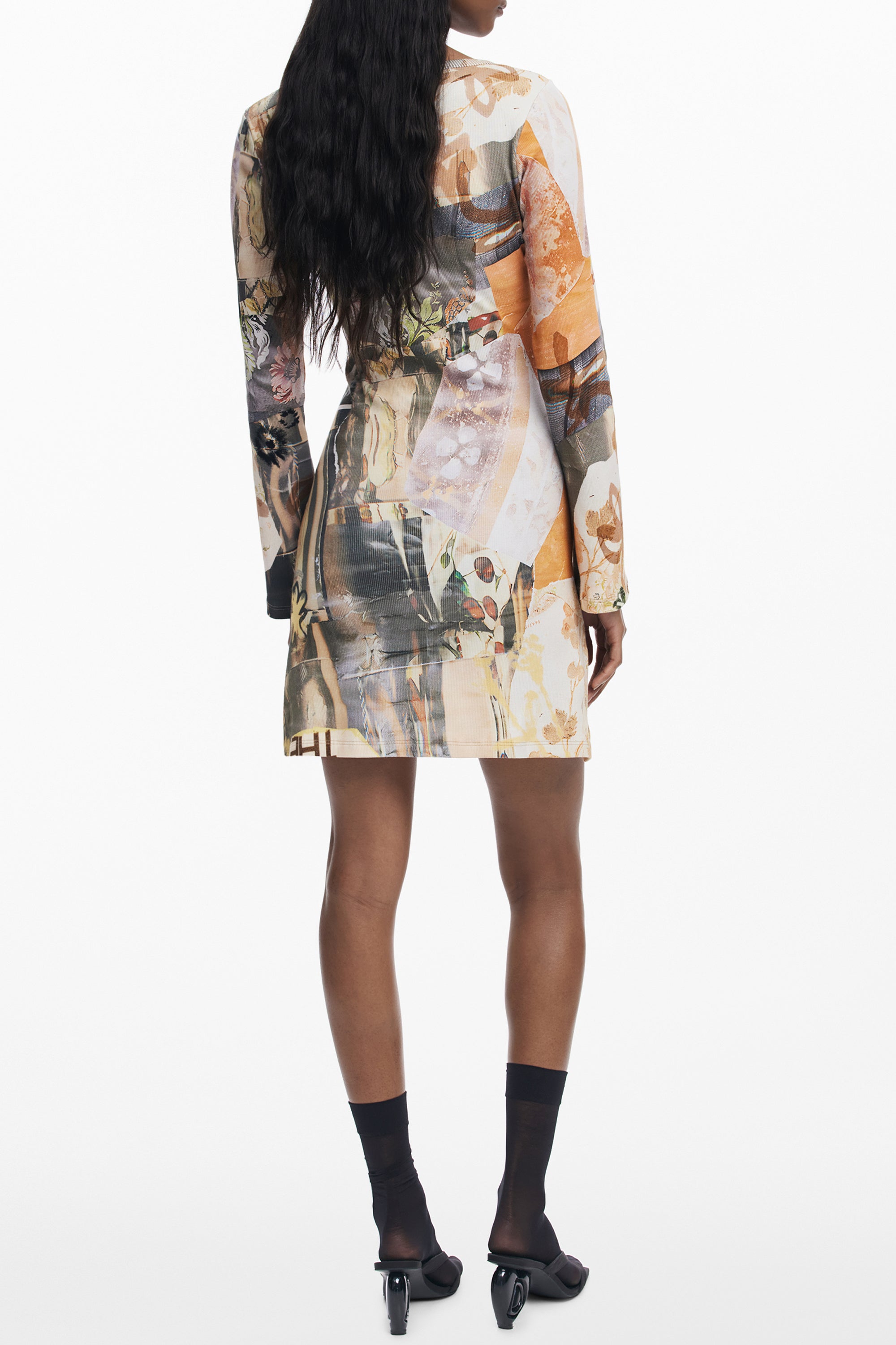 DESIGUAL SHORT DRESS FOR WOMEN IN BEIGE