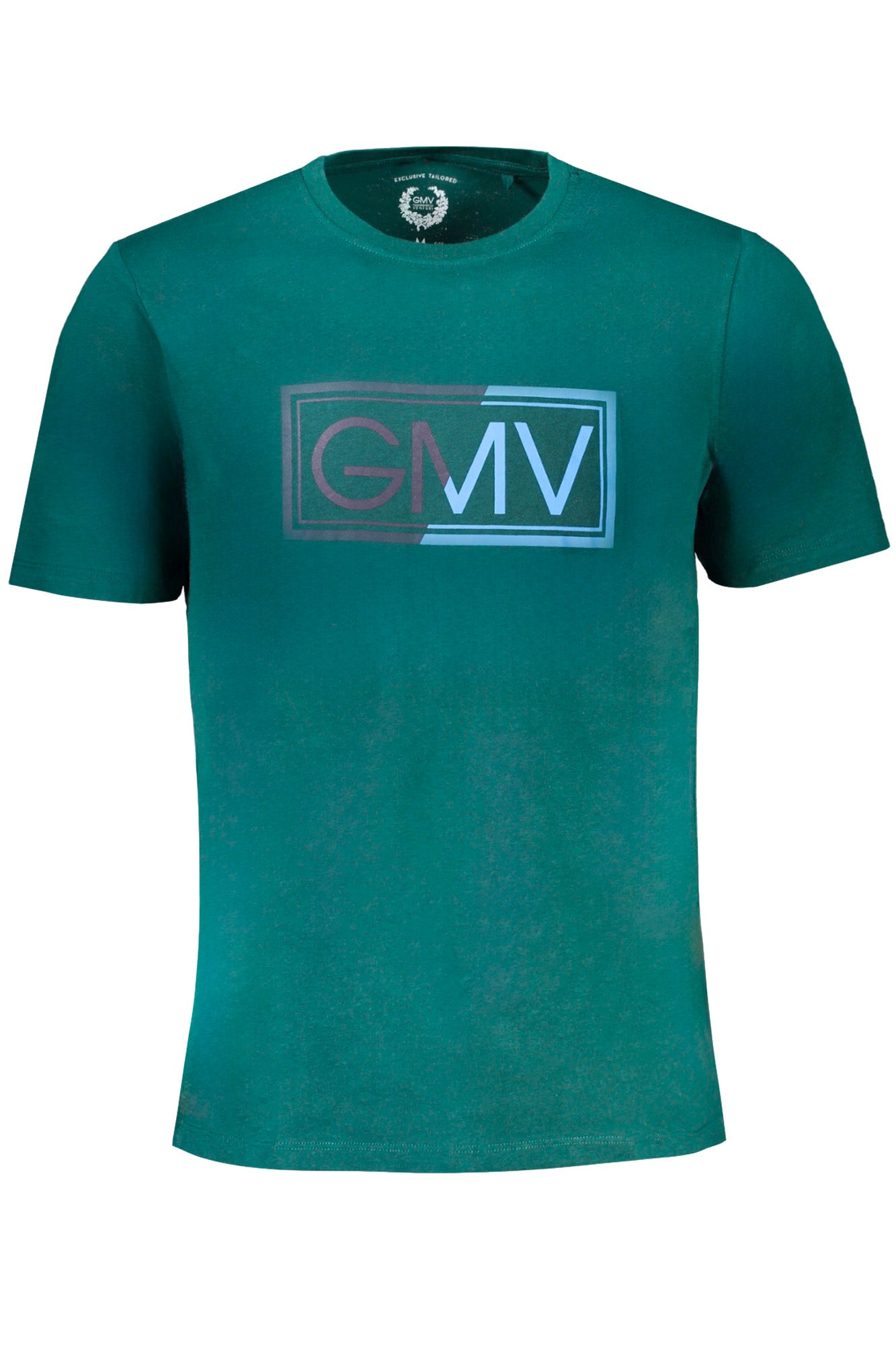 GIAN MARCO VENTURI GREEN MEN'S SHORT SLEEVED T-SHIRT