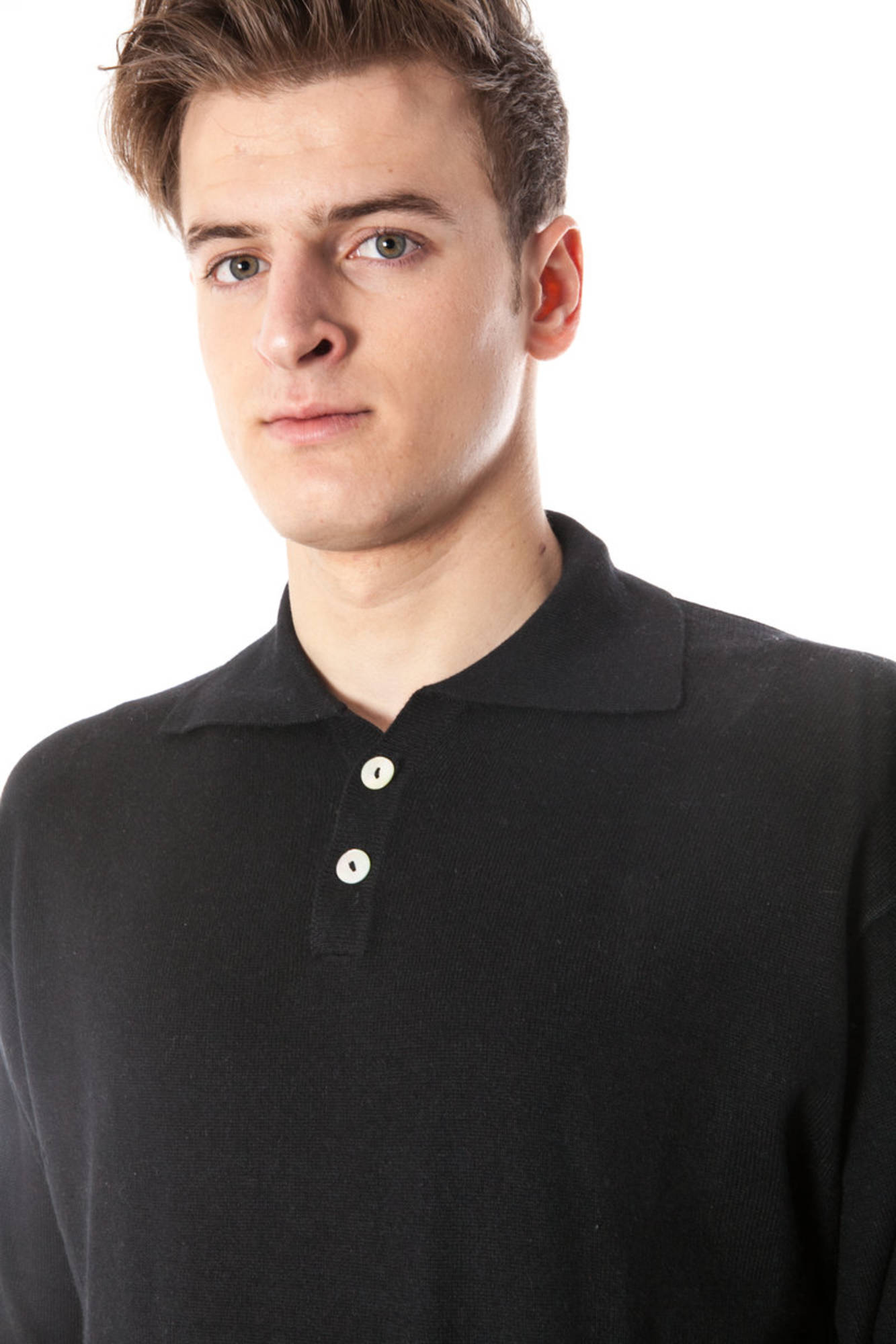 YUKO MEN'S BLACK SWEATER