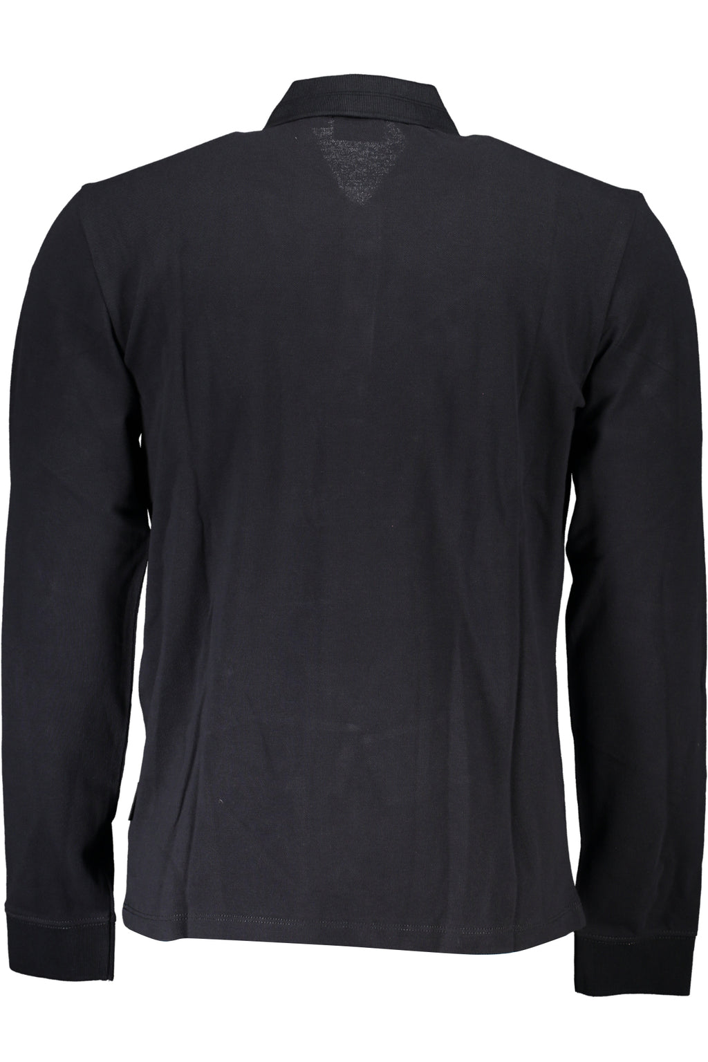 NAPAPIJRI MEN'S BLACK LONG SLEEVED POLO SHIRT