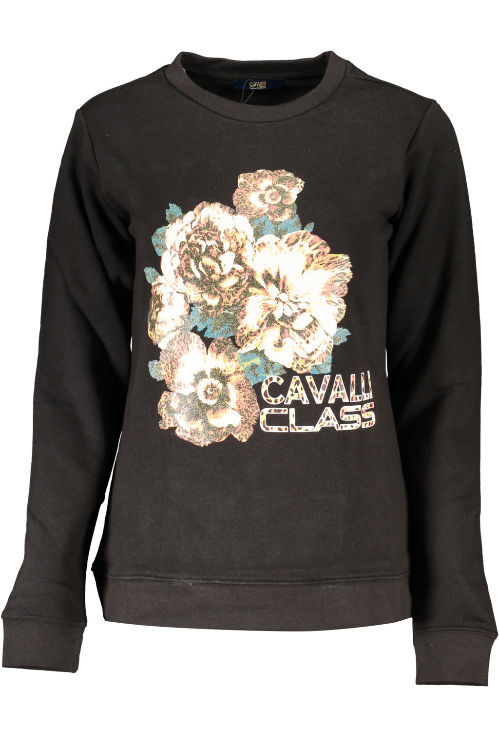 CAVALLI CLASS WOMEN'S ZIPLESS SWEATSHIRT BLACK