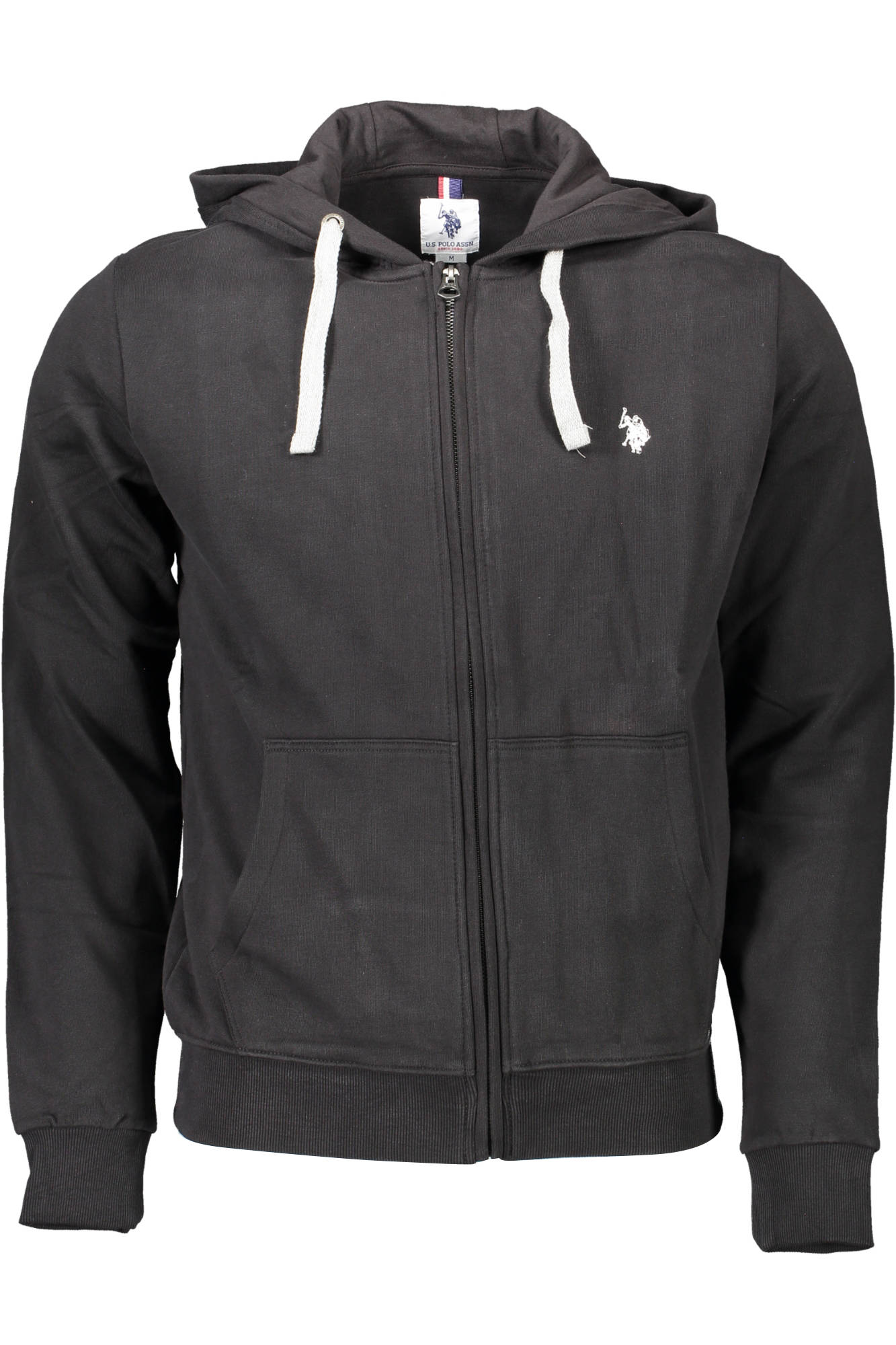 US POLO SWEATSHIRT WITH ZIP MAN BLACK