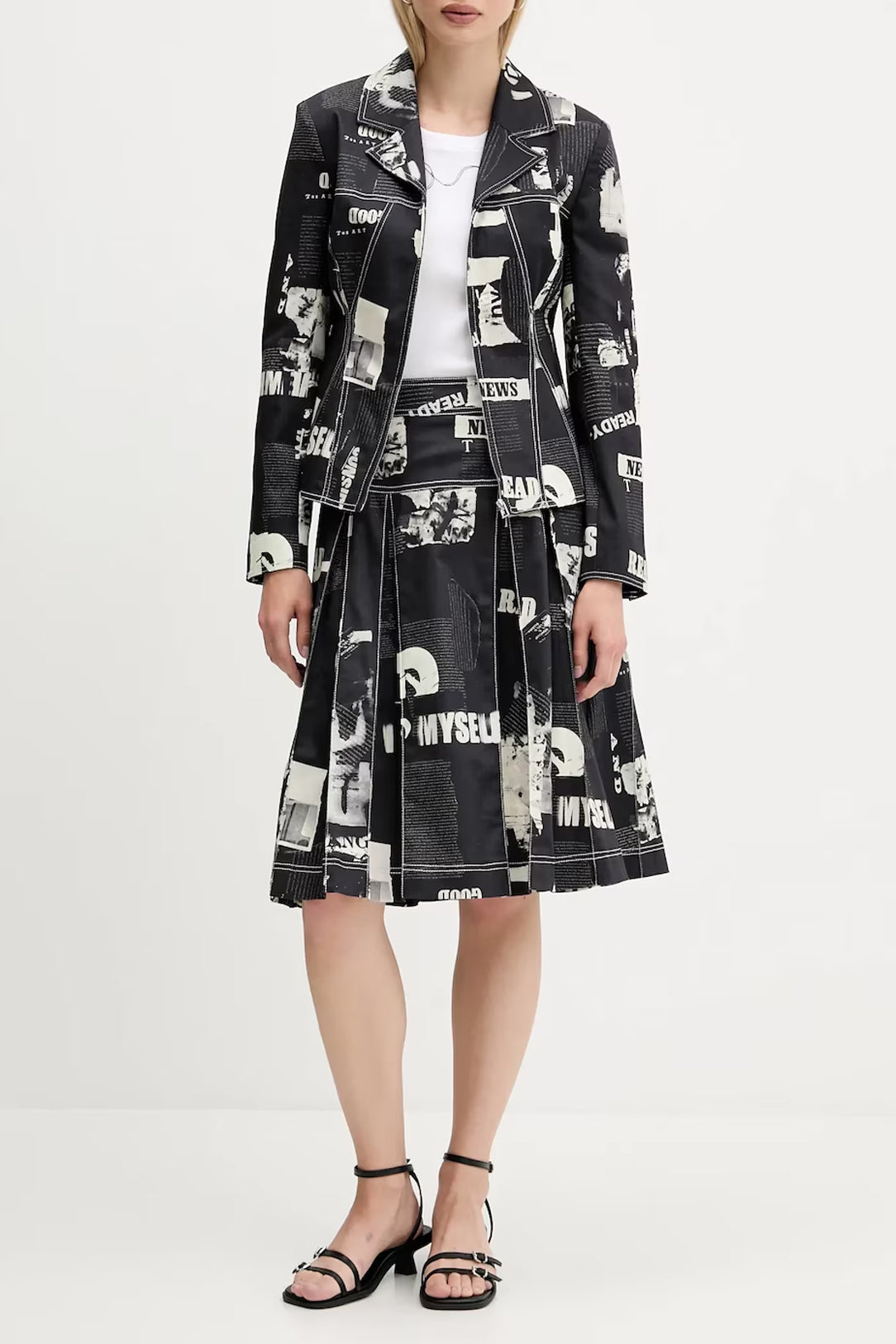 DESIGUAL WOMEN'S BLACK LONGUETTE SKIRT