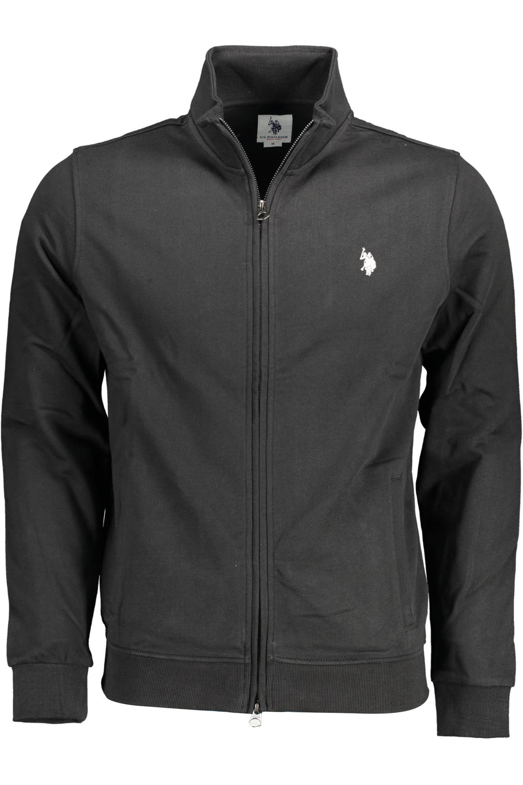 US POLO SWEATSHIRT WITH ZIP BLACK MAN