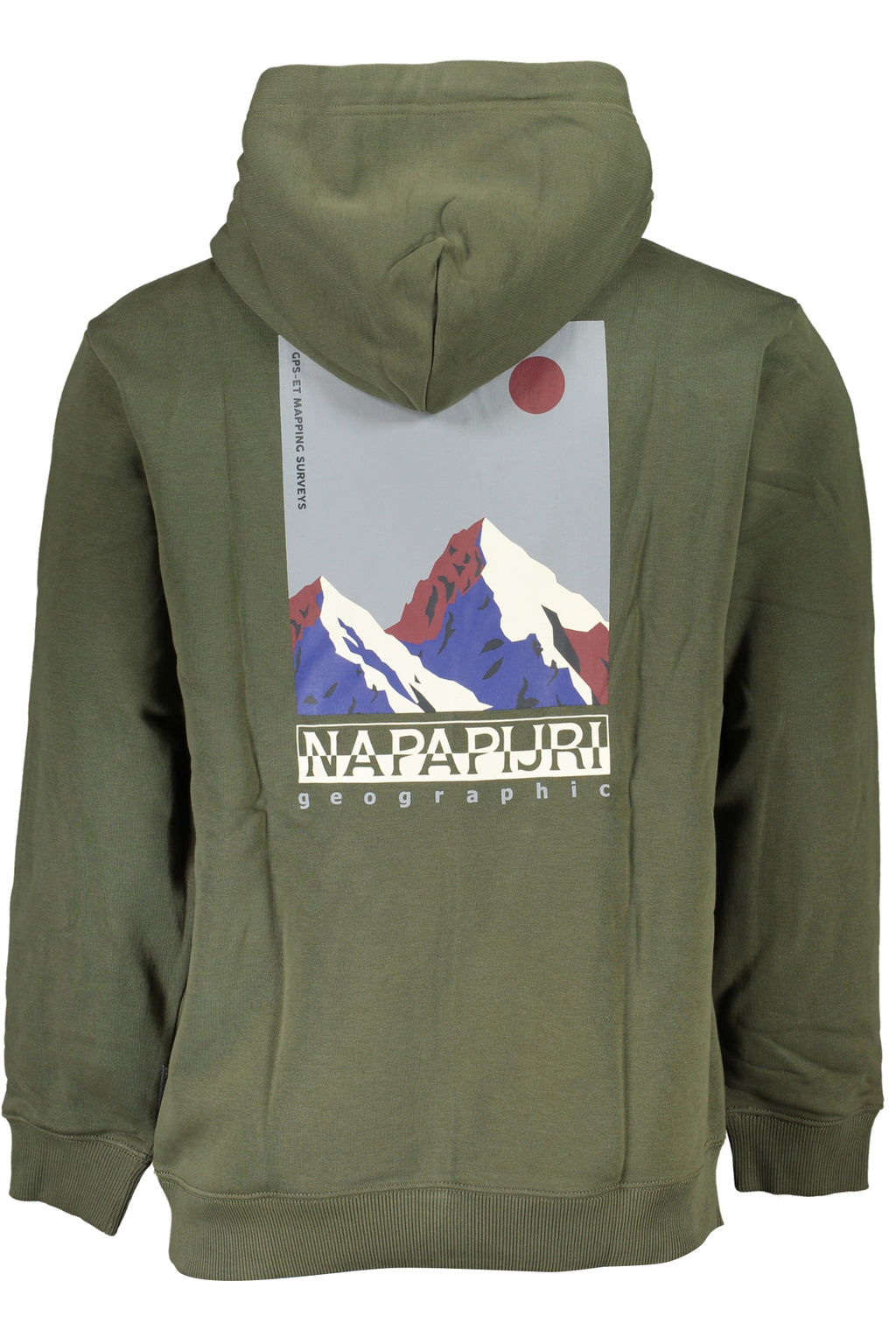 NAPAPIJRI GREEN MEN'S ZIPLESS SWEATSHIRT