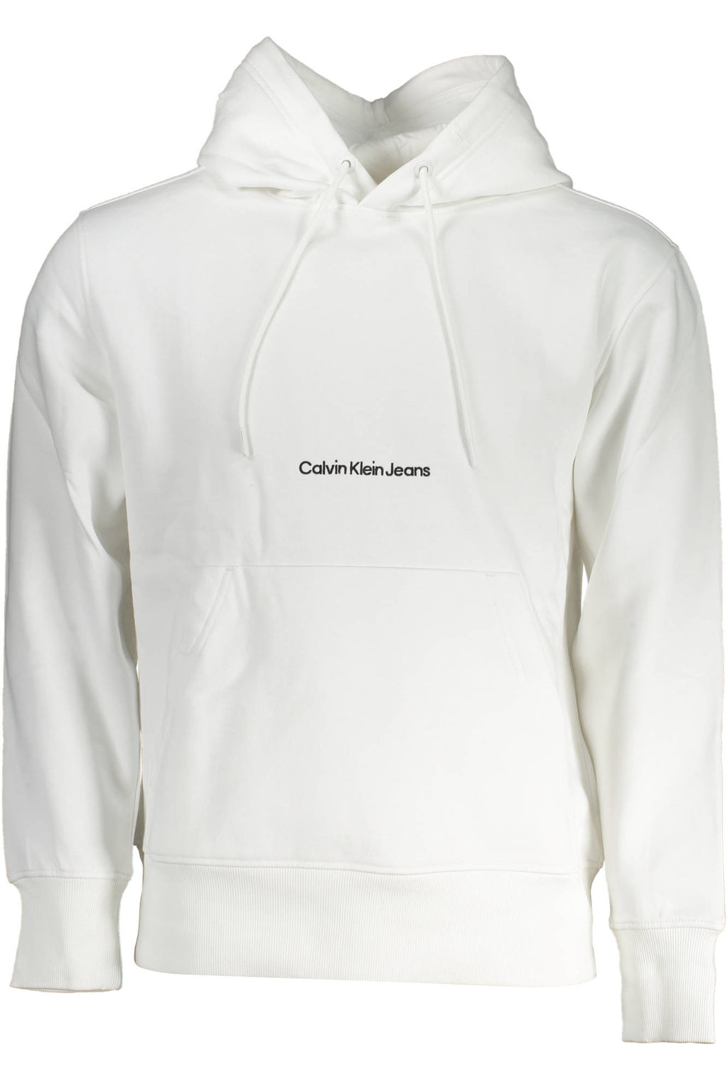 CALVIN KLEIN WHITE MEN'S SWEATSHIRT WITHOUT ZIP
