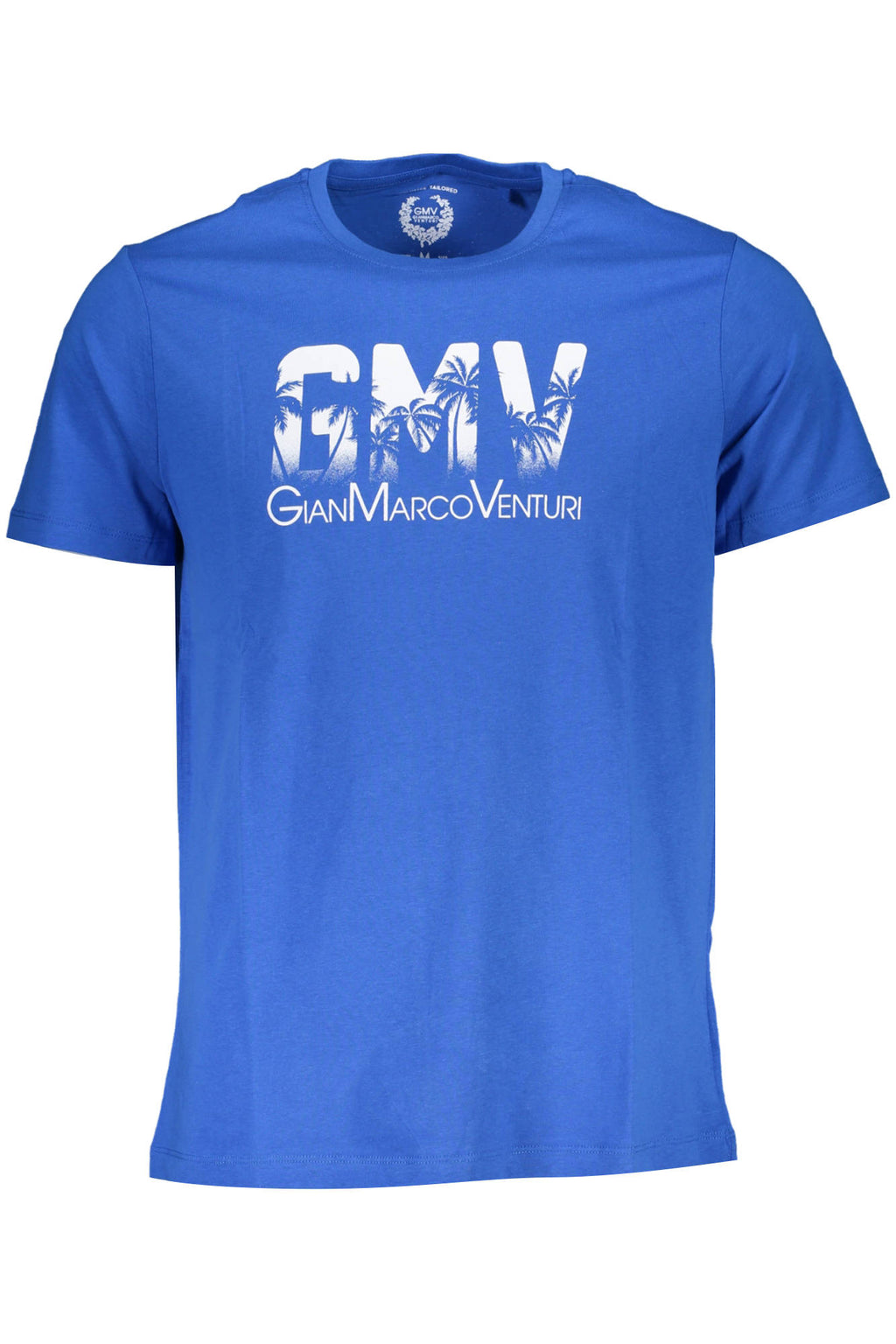 GIAN MARCO VENTURI MEN'S SHORT SLEEVE T-SHIRT BLUE