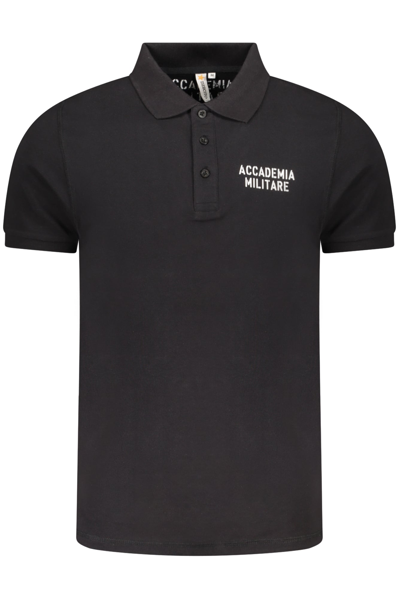 MILITARY ACADEMY BLACK MEN'S SHORT SLEEVE POLO