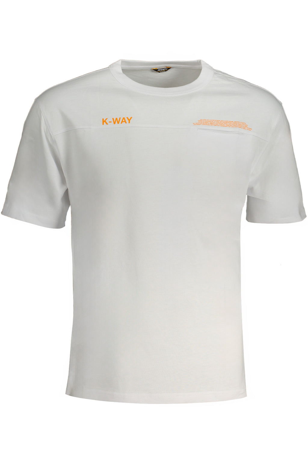 K-WAY WHITE MEN'S SHORT SLEEVE T-SHIRT
