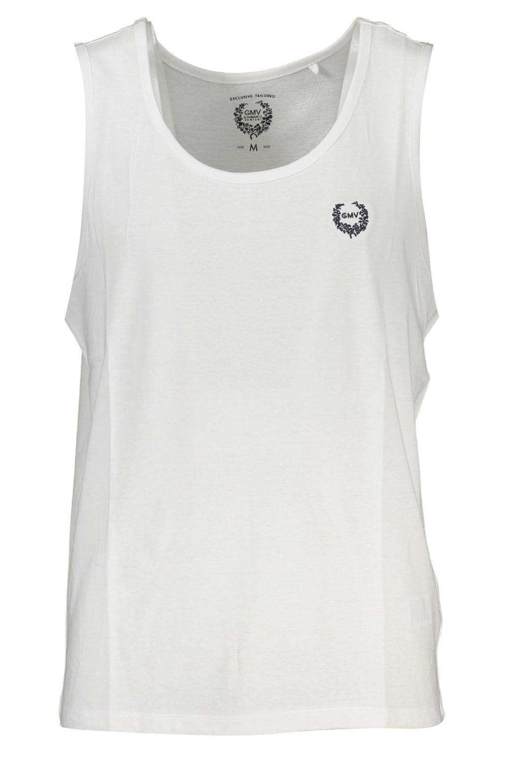 GIAN MARCO VENTURI MEN'S WHITE TANK TOP