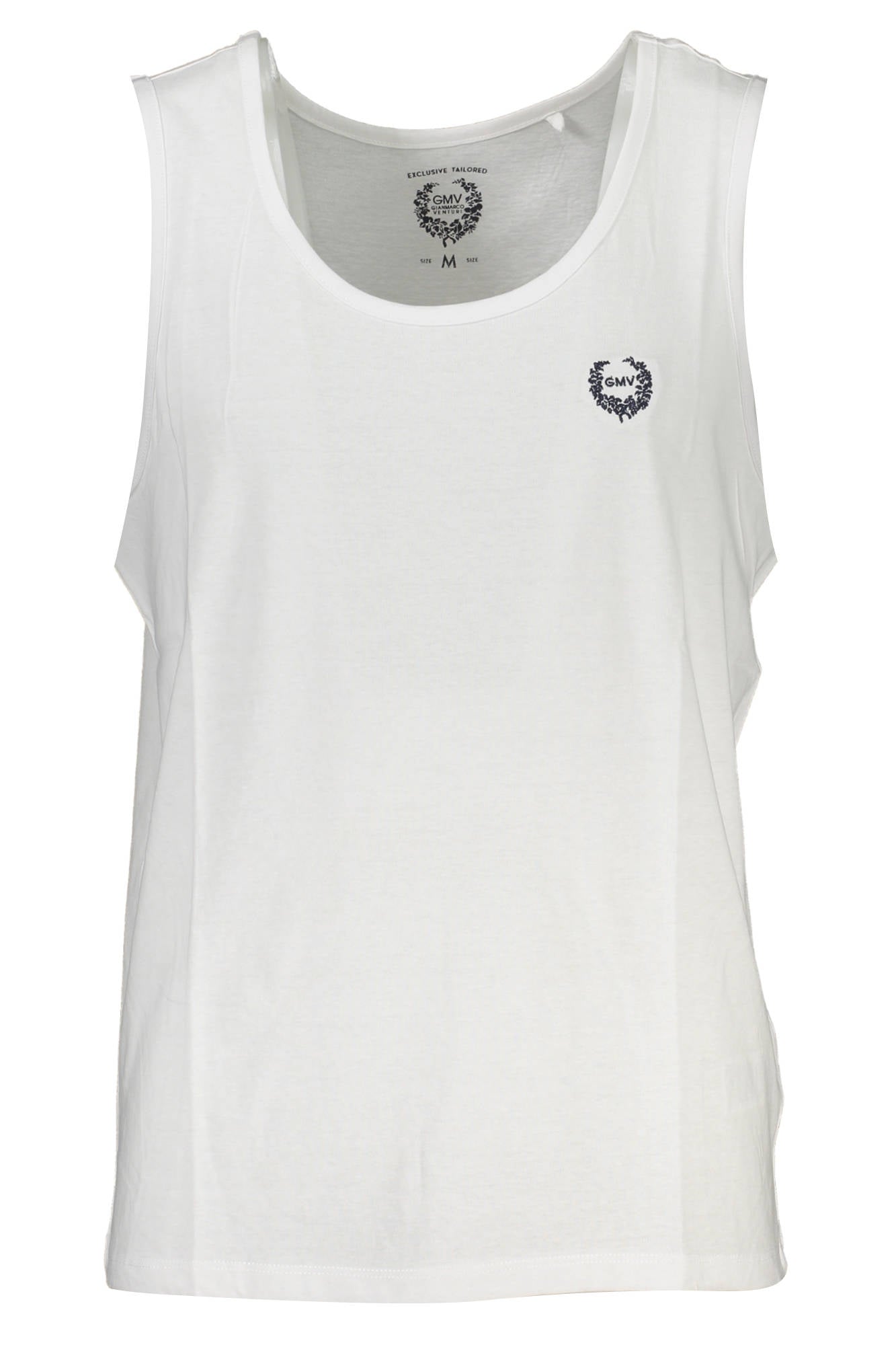 GIAN MARCO VENTURI MEN'S WHITE TANK TOP