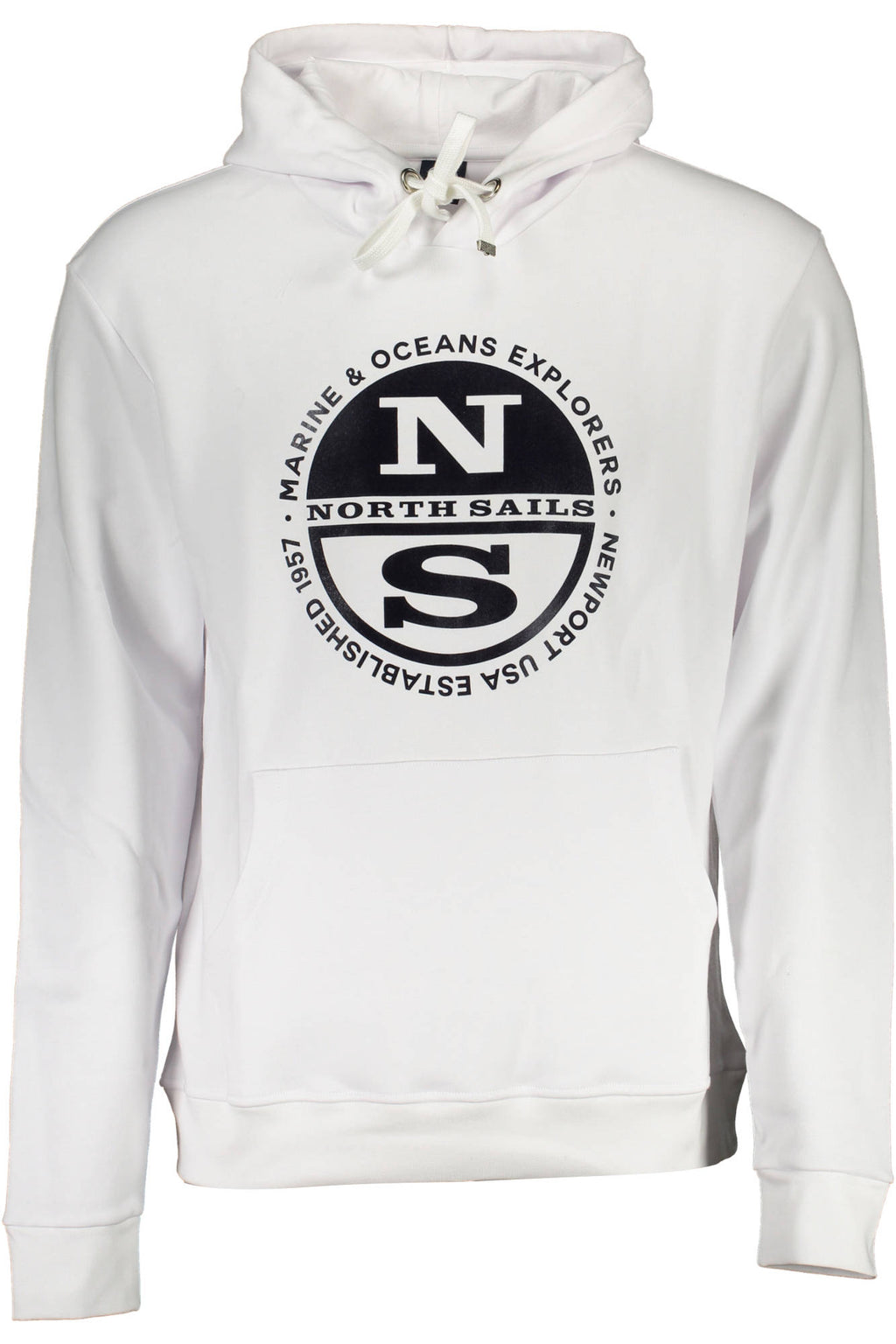 NORTH SAILS SWEATSHIRT WITHOUT ZIP MAN WHITE