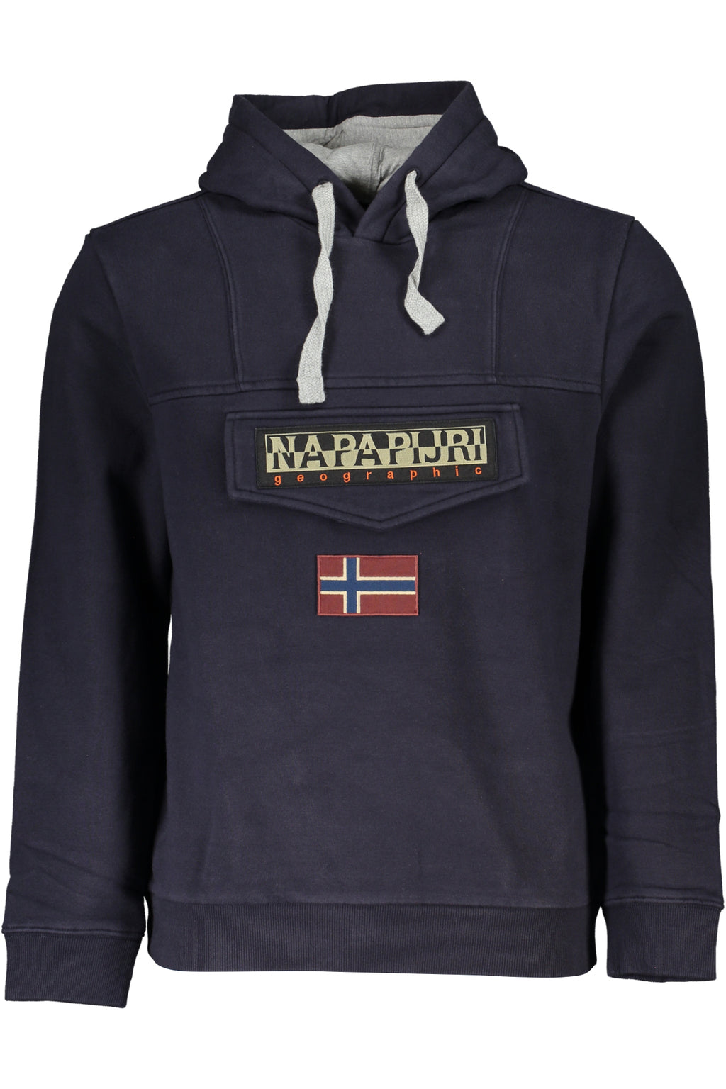 NAPAPIJRI MEN'S BLUE ZIPLESS SWEATSHIRT