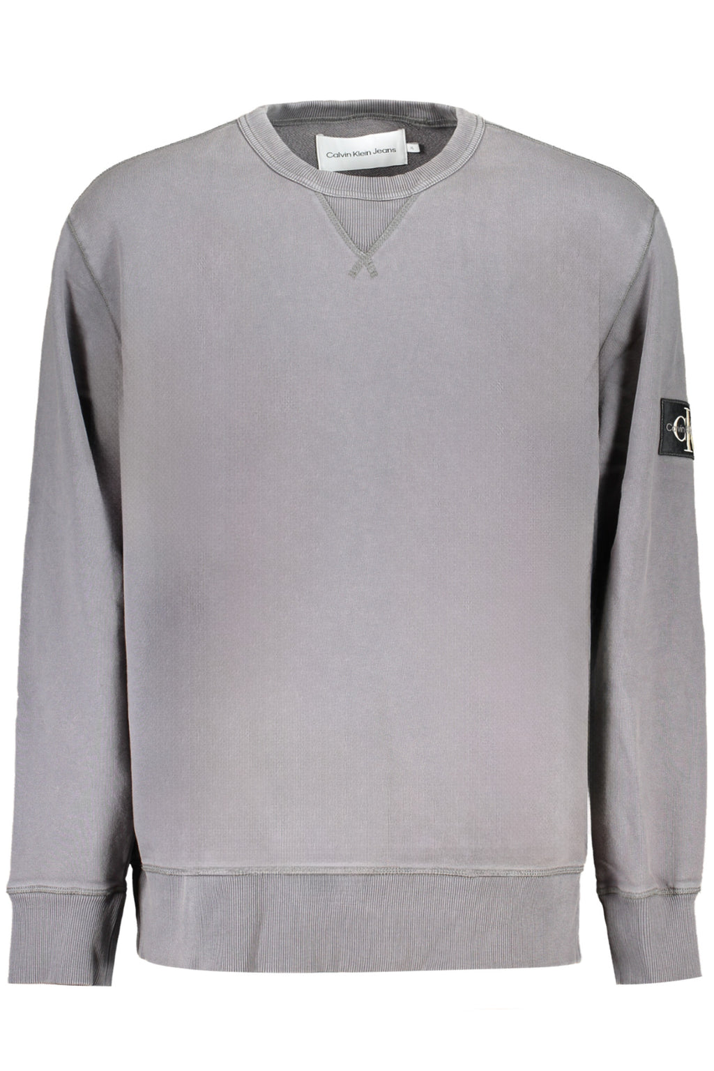 CALVIN KLEIN MEN'S GRAY ZIPLESS SWEATSHIRT