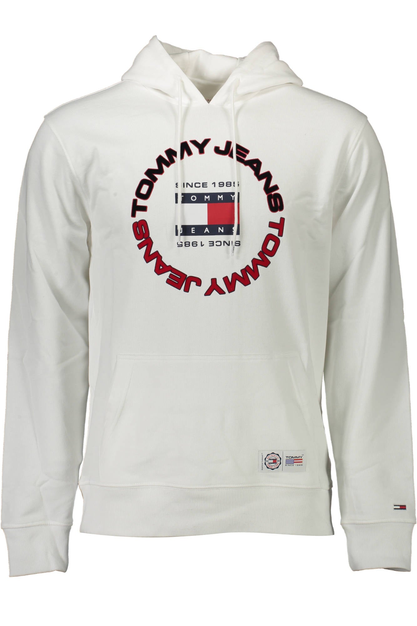 TOMMY HILFIGER MAN WHITE SWEATSHIRT WITHOUT ZIP
