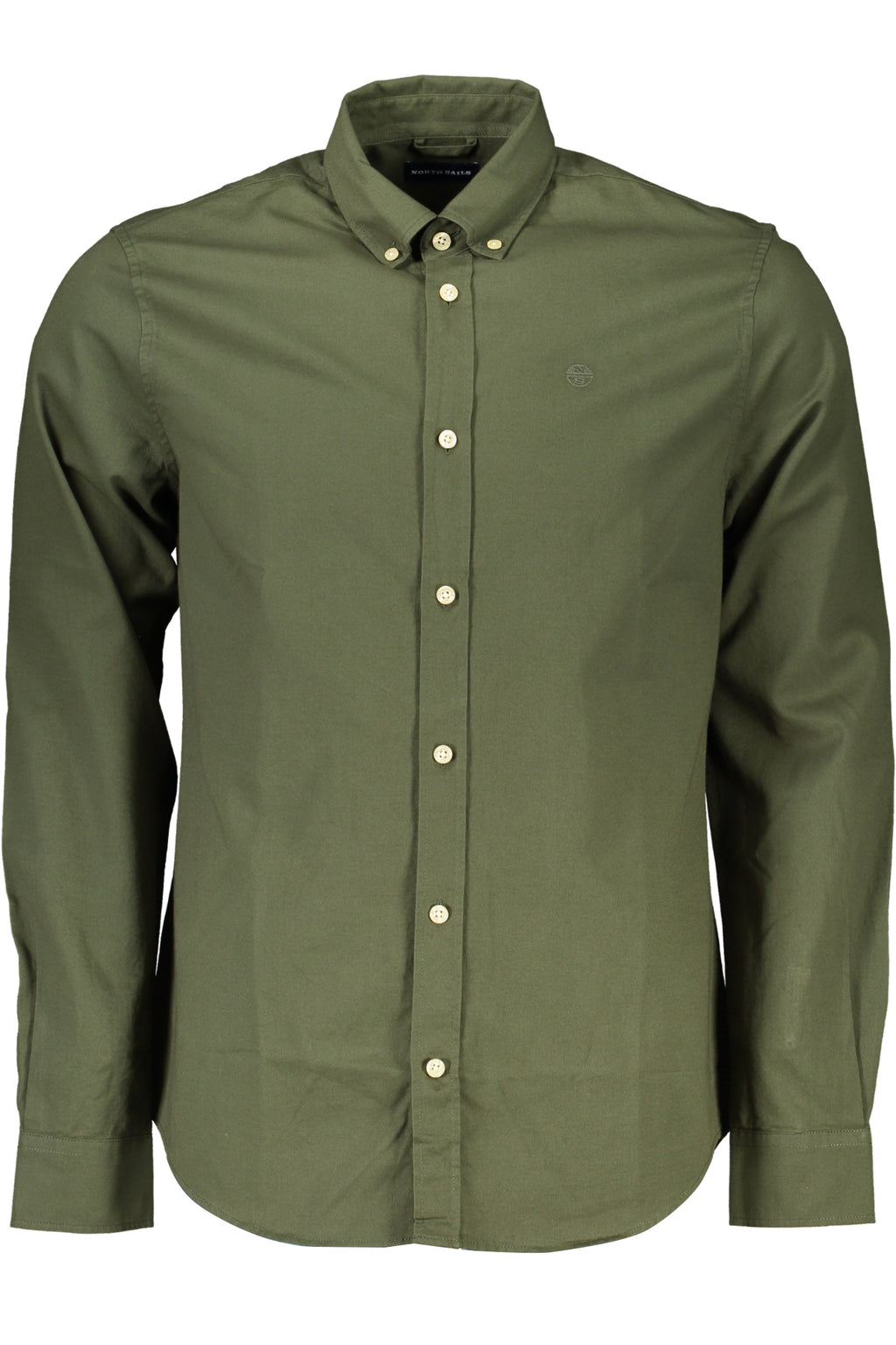 NORTH SAILS GREEN MEN'S LONG SLEEVED SHIRT