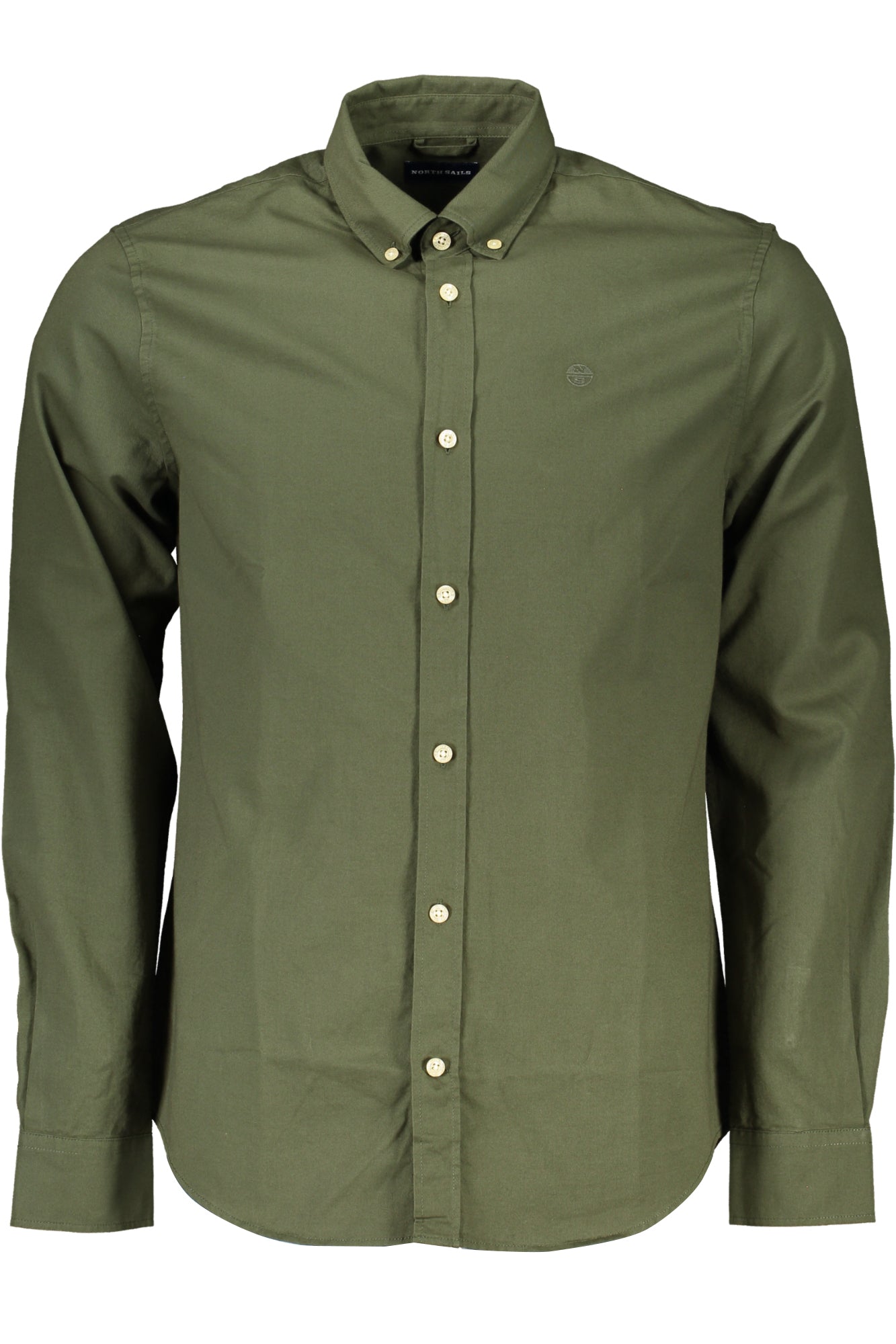 NORTH SAILS GREEN MEN'S LONG SLEEVED SHIRT