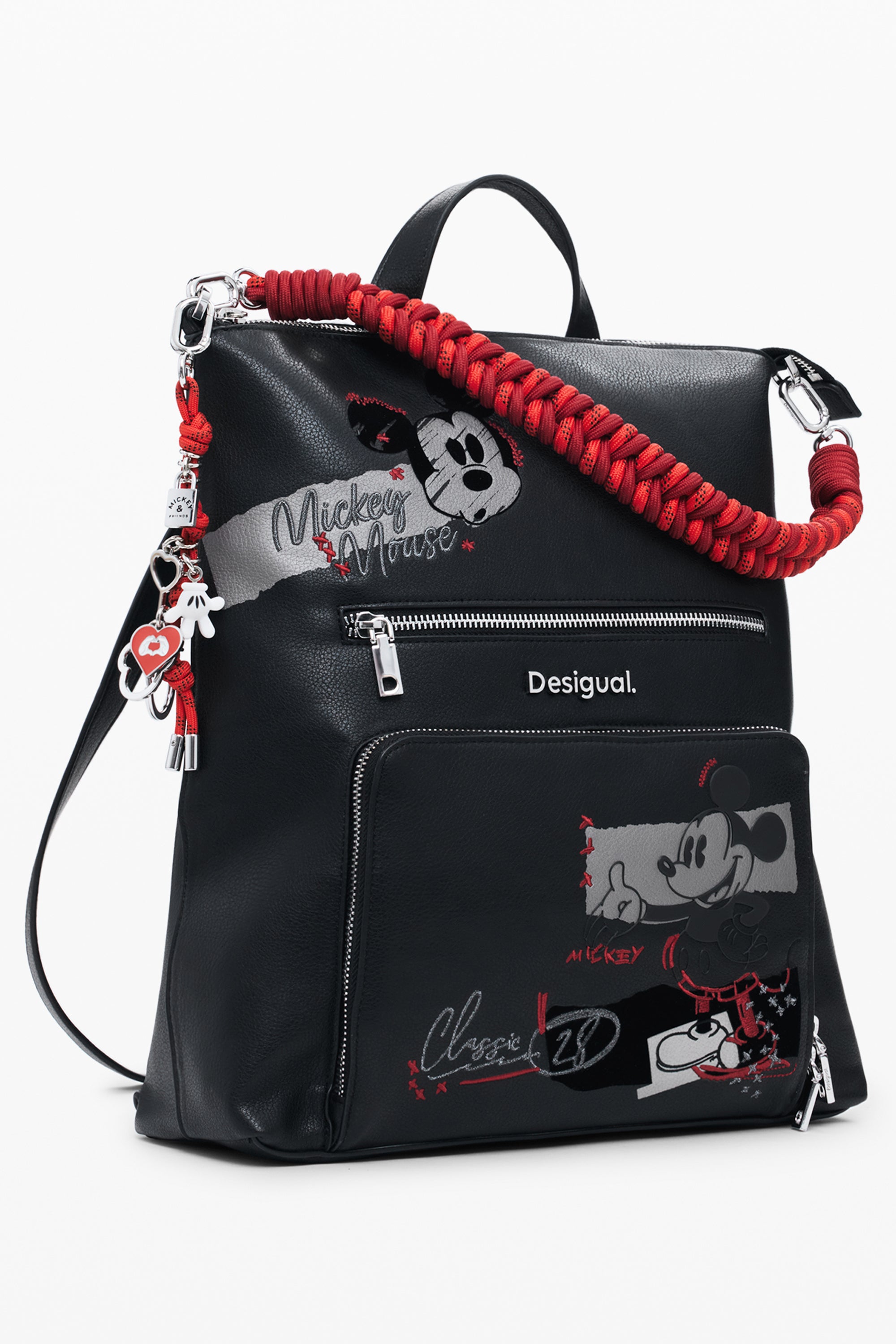 DESIGUAL WOMEN'S BLACK BACKPACK